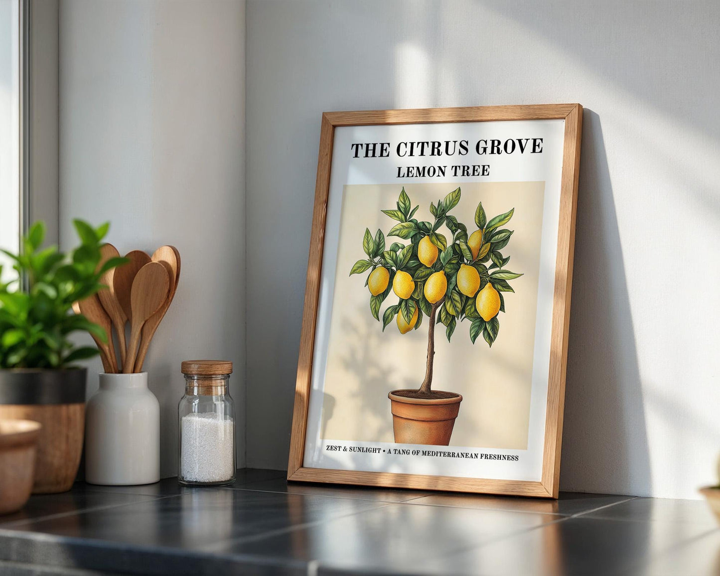 Kitchen Wall Art | Lemon Tree Mediterranean Wall Art