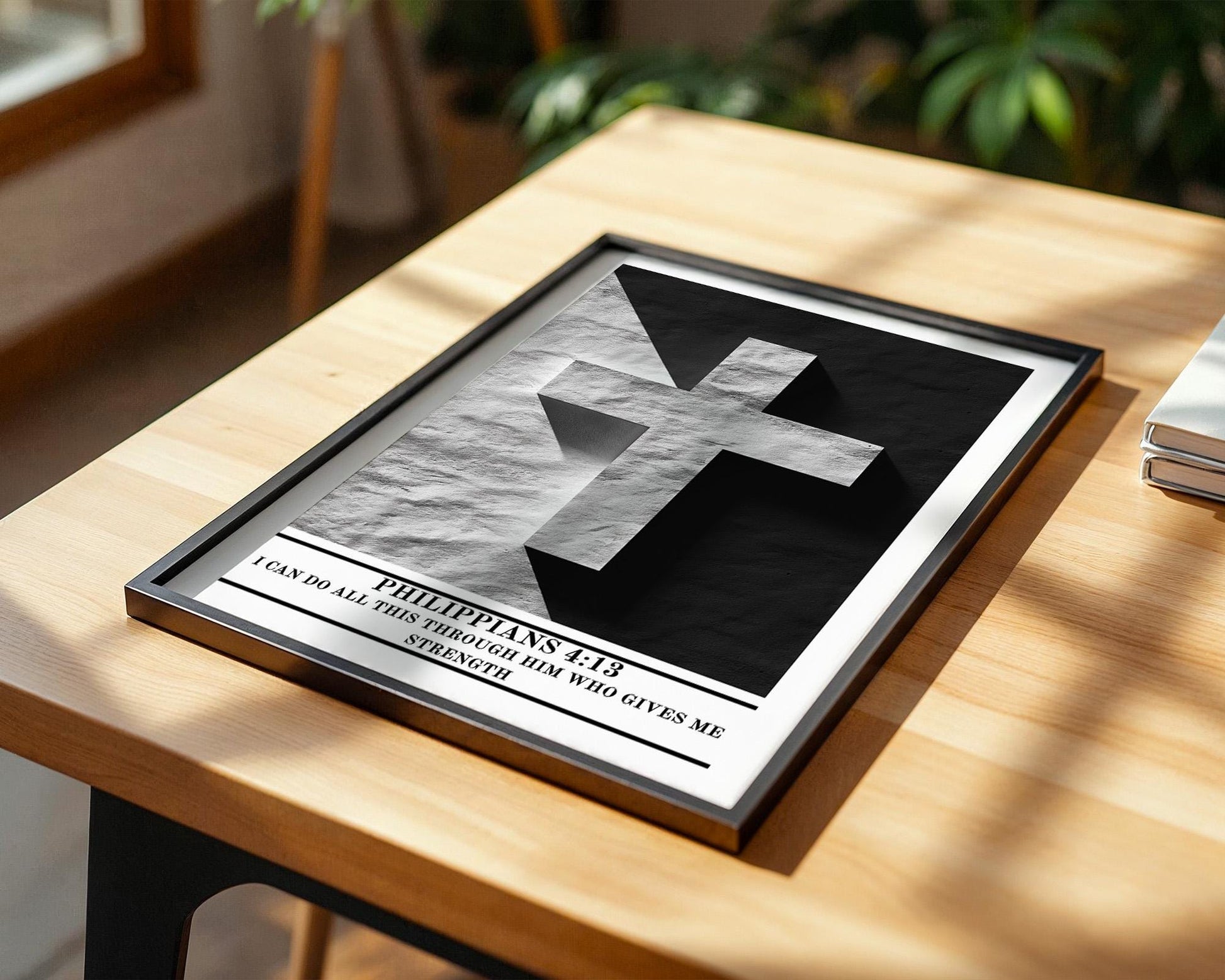 Christian Wall Art | Philippians 4:13 Inspirational Scripture Poster