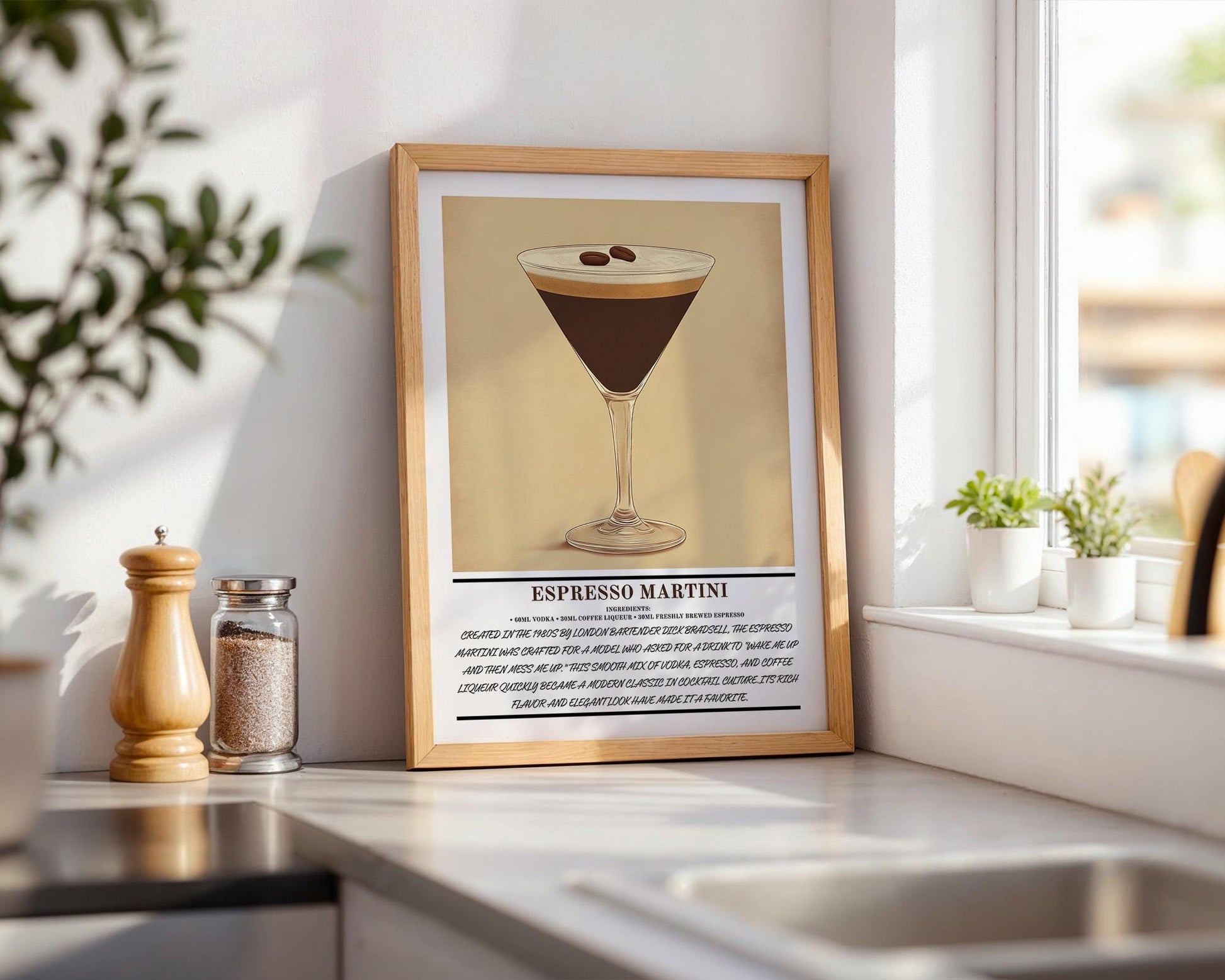 Kitchen Wall Art | Espresso Martini Art