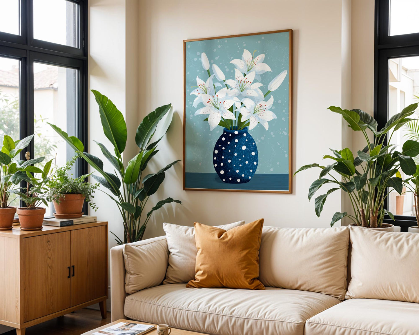Flower Wall Decor | Lily Flower Poster
