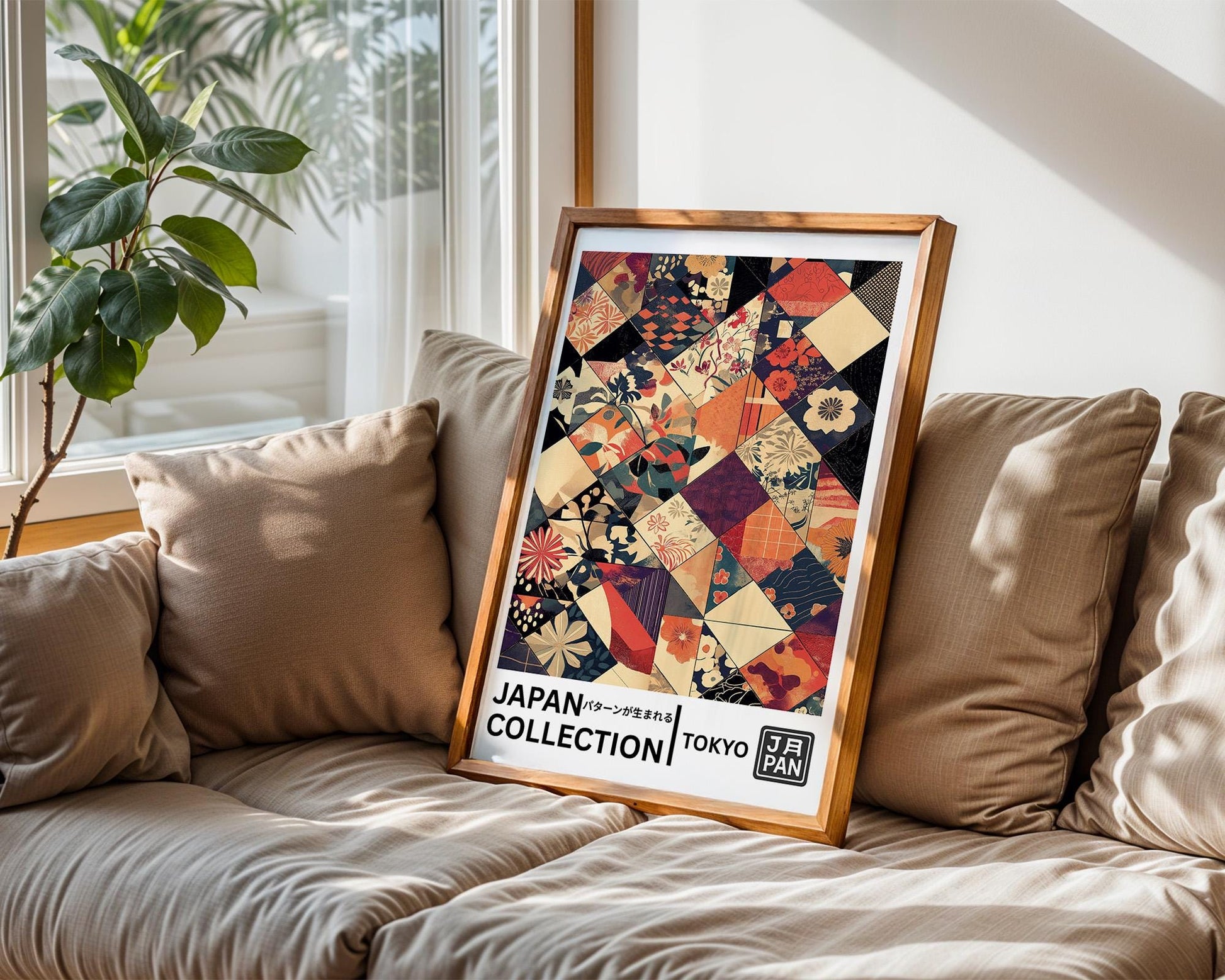 Japanese Wall Art | Japanese Textile Art Print