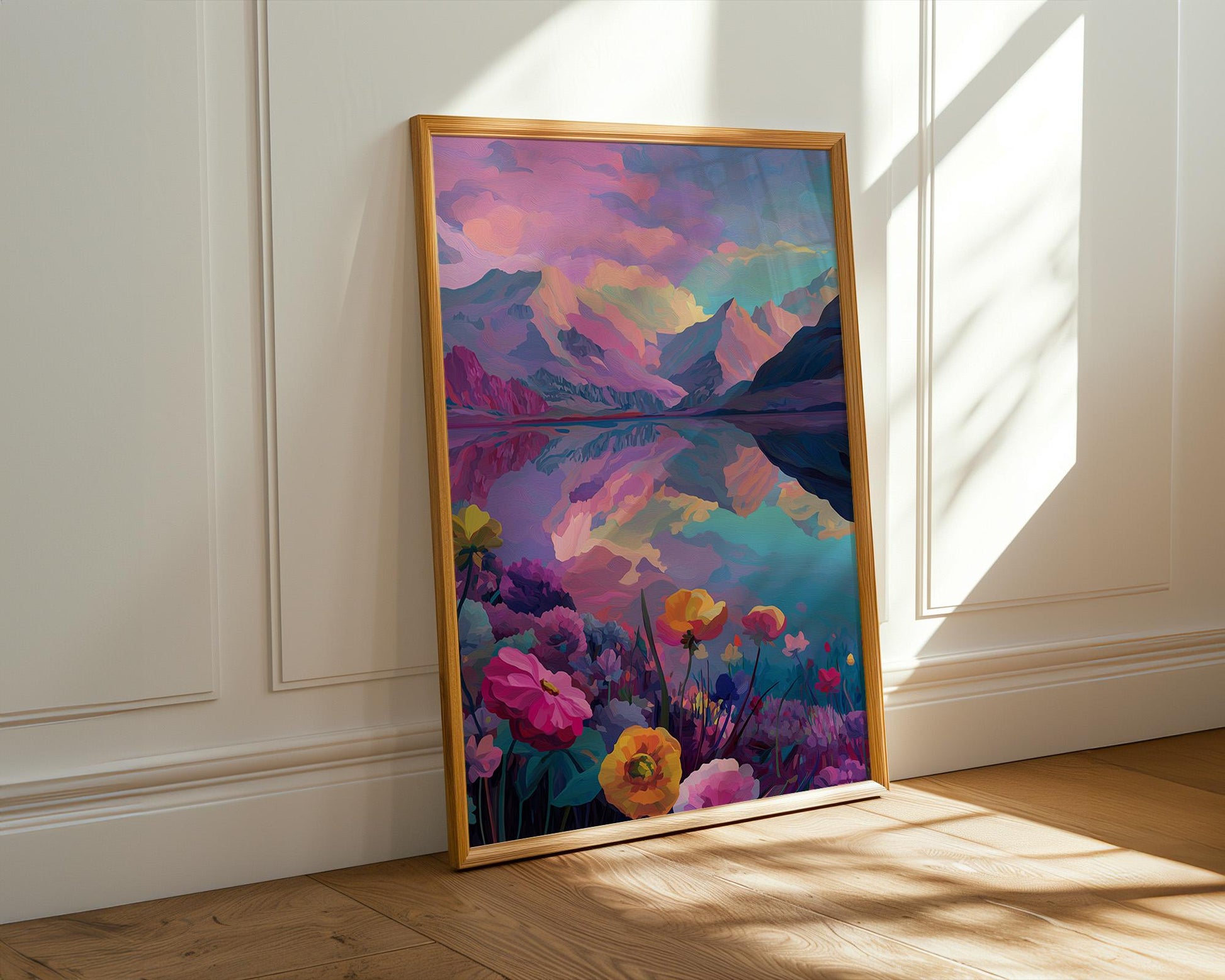 Dopamine Decor | Abstract Boho Retro Sunset Decor