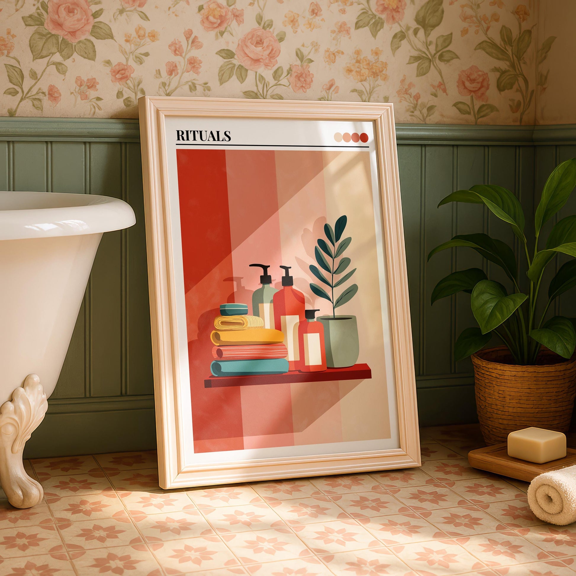 Bathroom Wall Art | Bold Maximalist Print