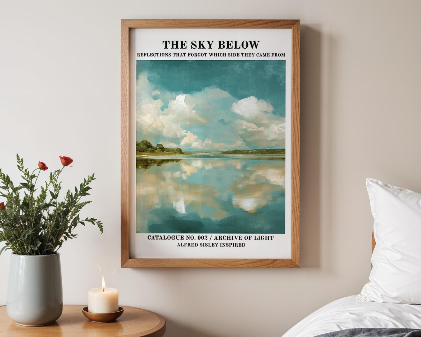 Gallery Wall Art | Alfred Sisley Inspired Lake Poster