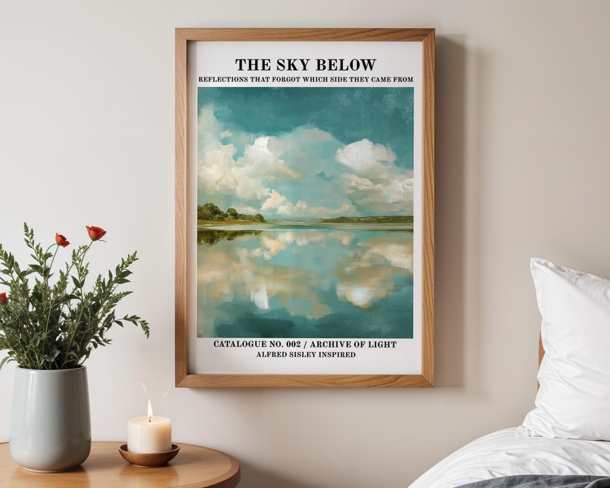 Gallery Wall Art | Alfred Sisley Inspired Lake Poster