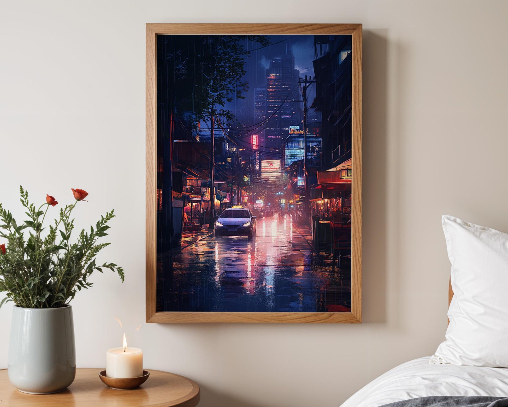 Japanese Wall Art | Japanese Cityscape Poster