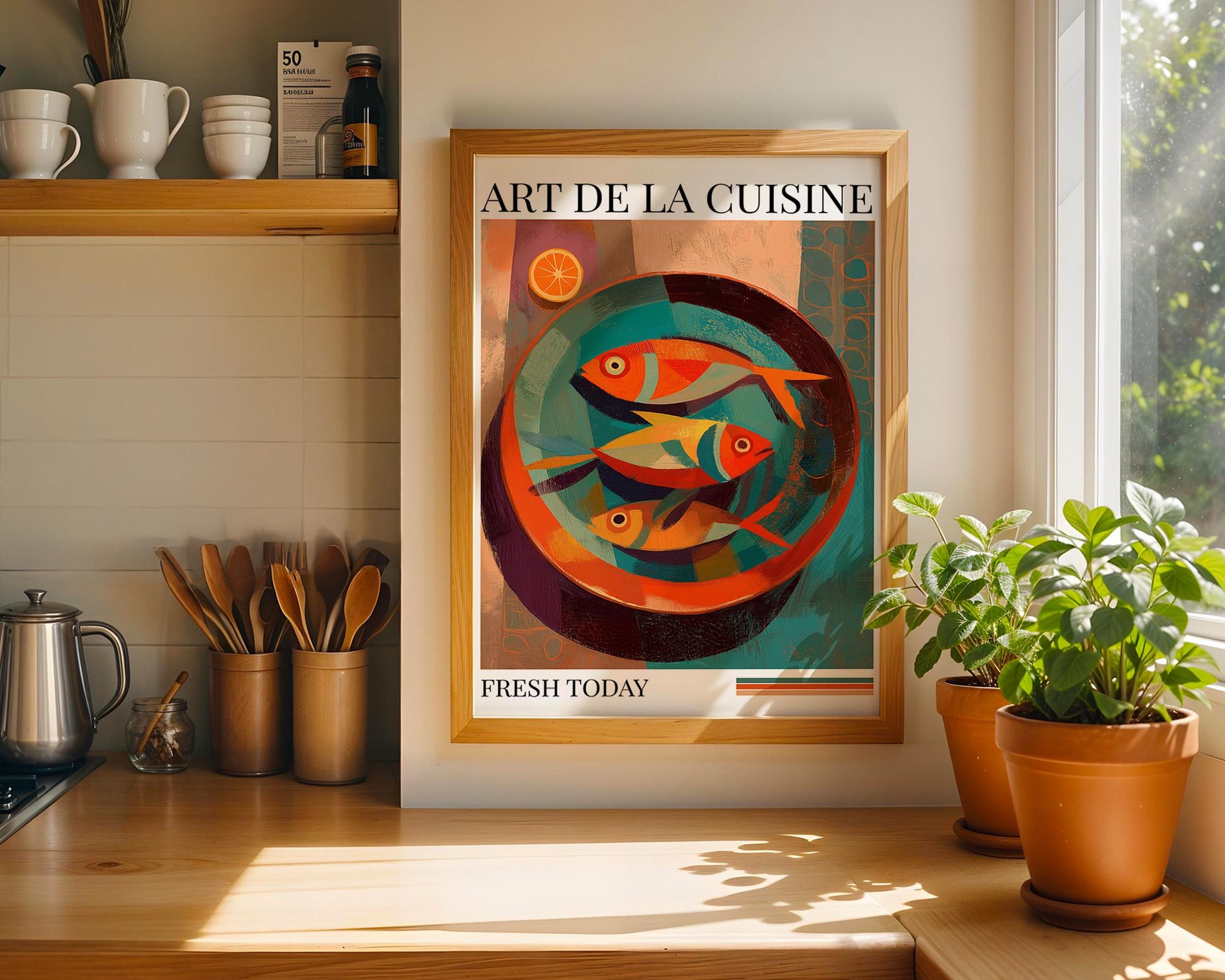 Kitchen Wall Art | Colorful Fish Wall Art