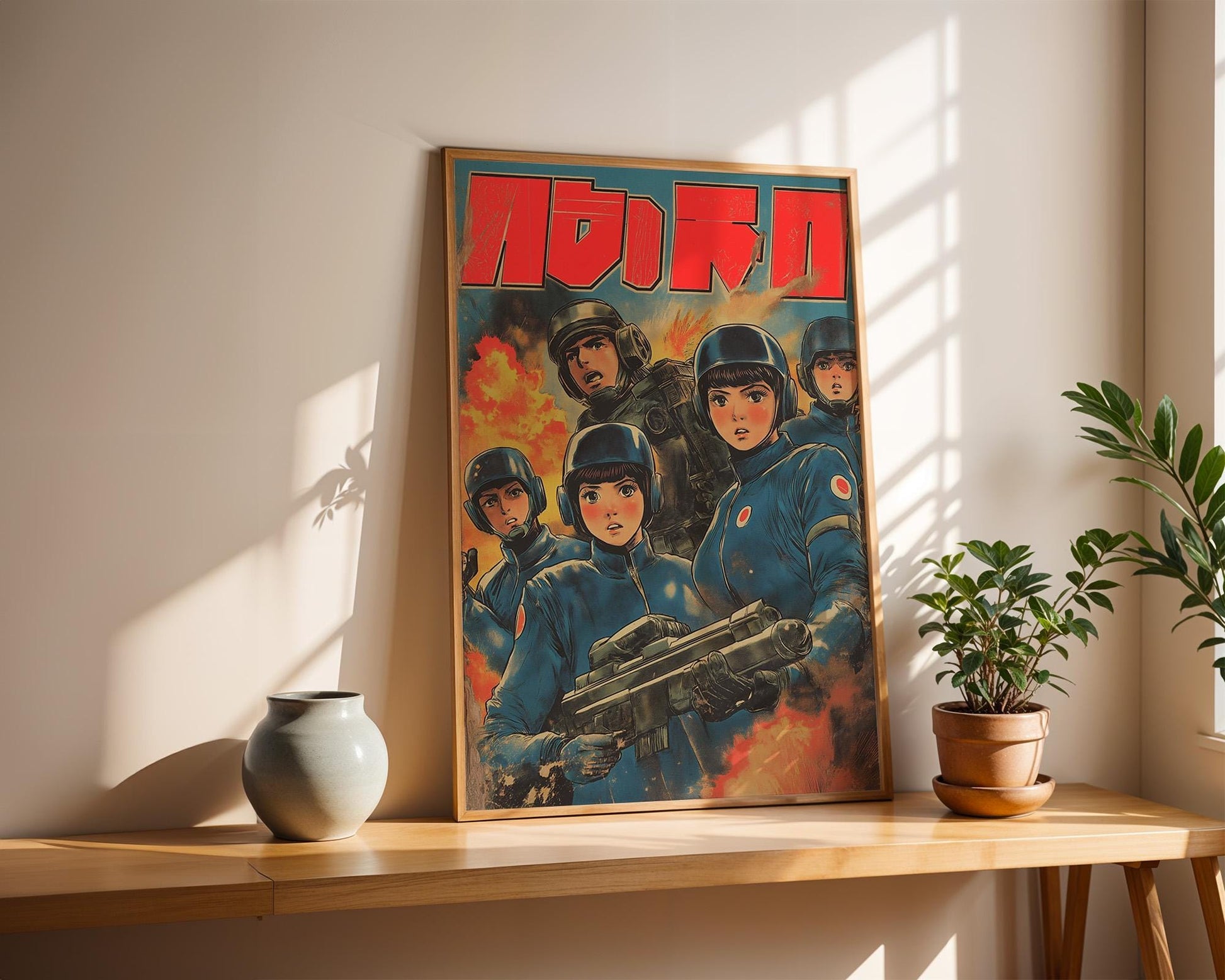 Retro Japanese Anime Poster | 1970s Sci-Fi Manga Print