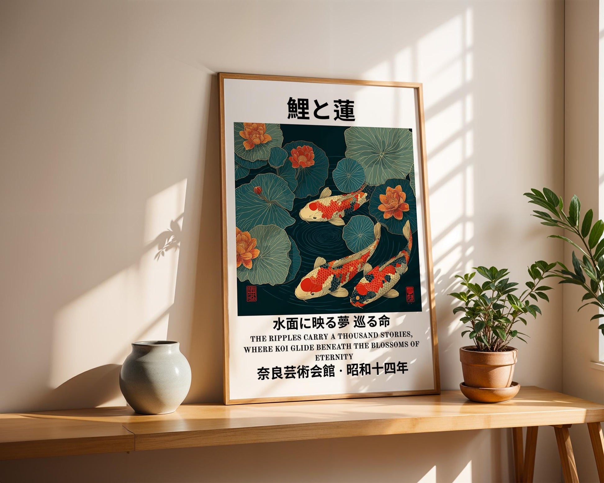 Japanese Wall Art | Japanese Koi Fish Poster