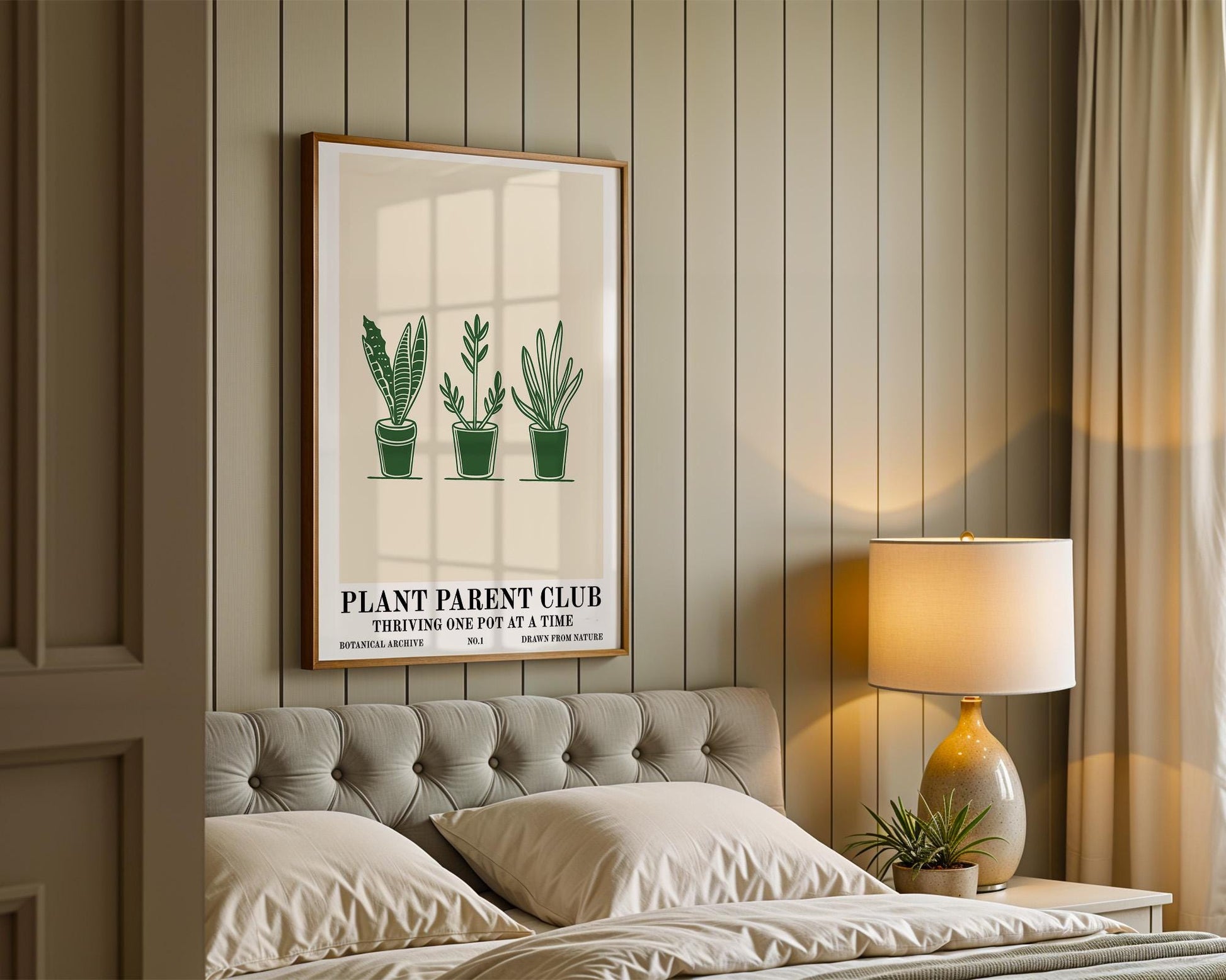 Flower Wall Decor | Decorative Boho Houseplant Wall Art Print