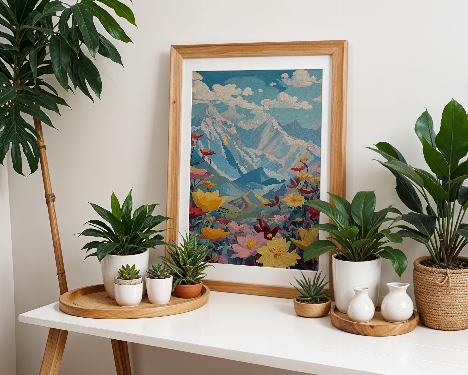 Maximalist Floral Wall Art | Abstract Floral Print