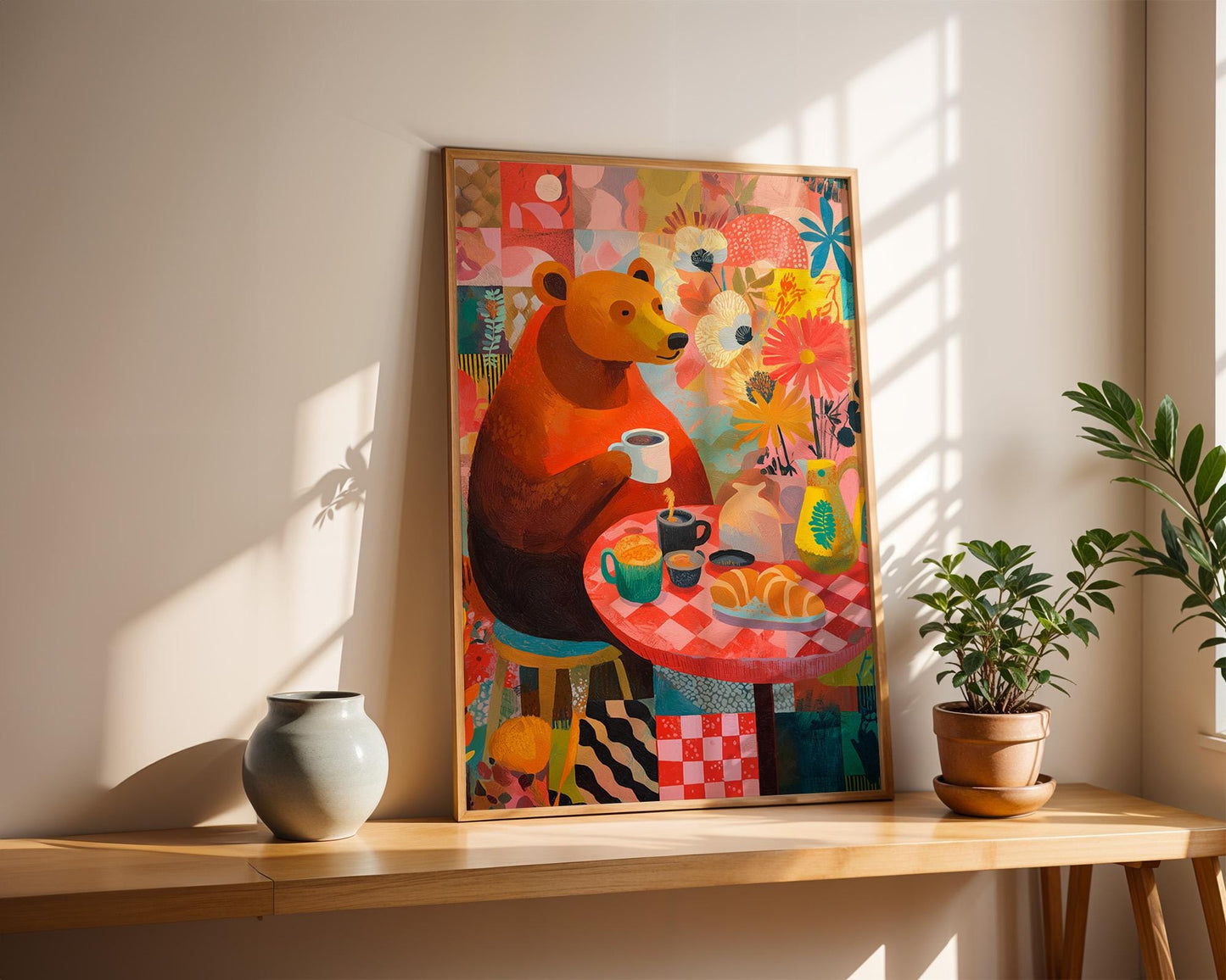 Dopamine Decor | Abstract Bear Decor