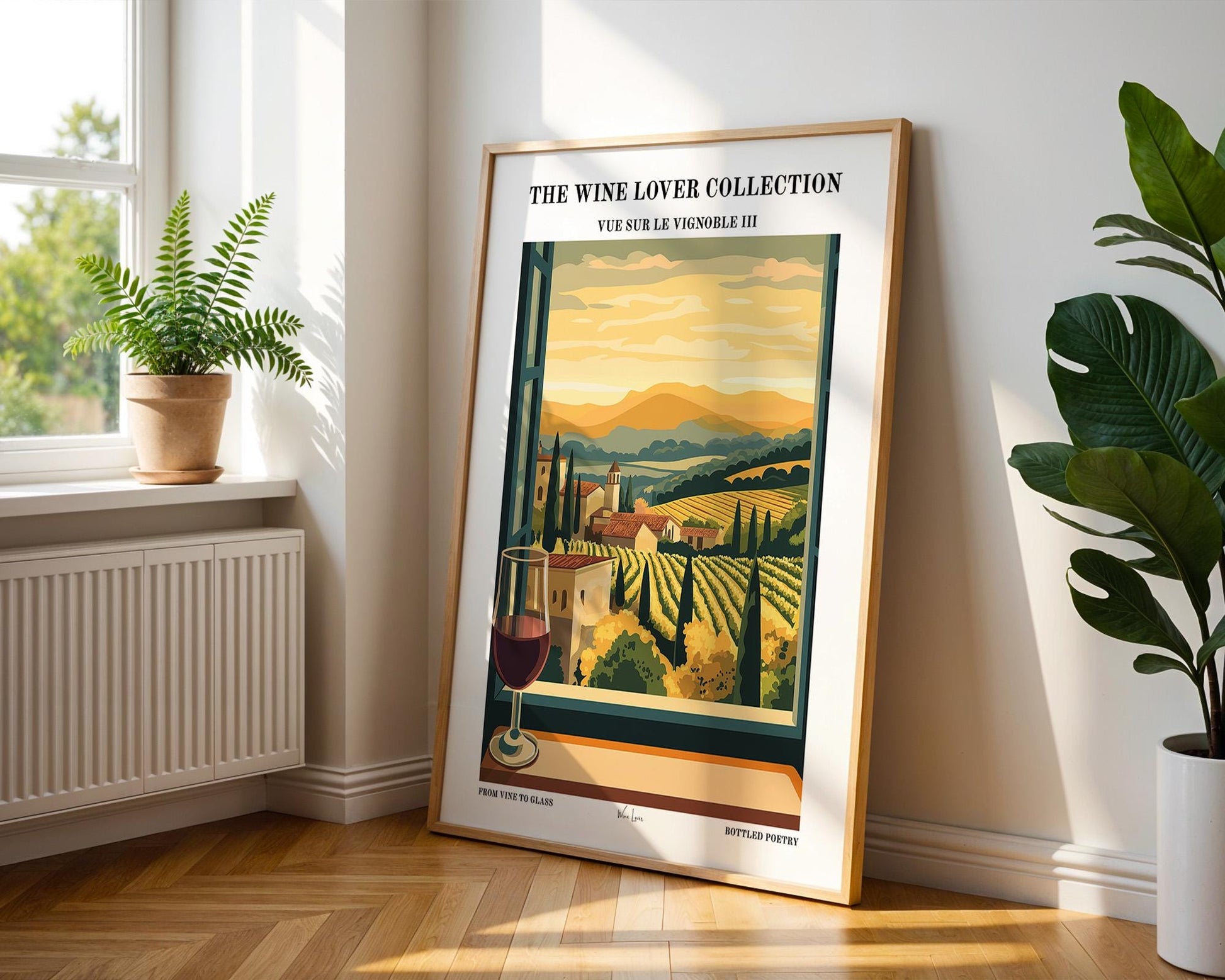 Kitchen Wall Art | Vineyard Window View