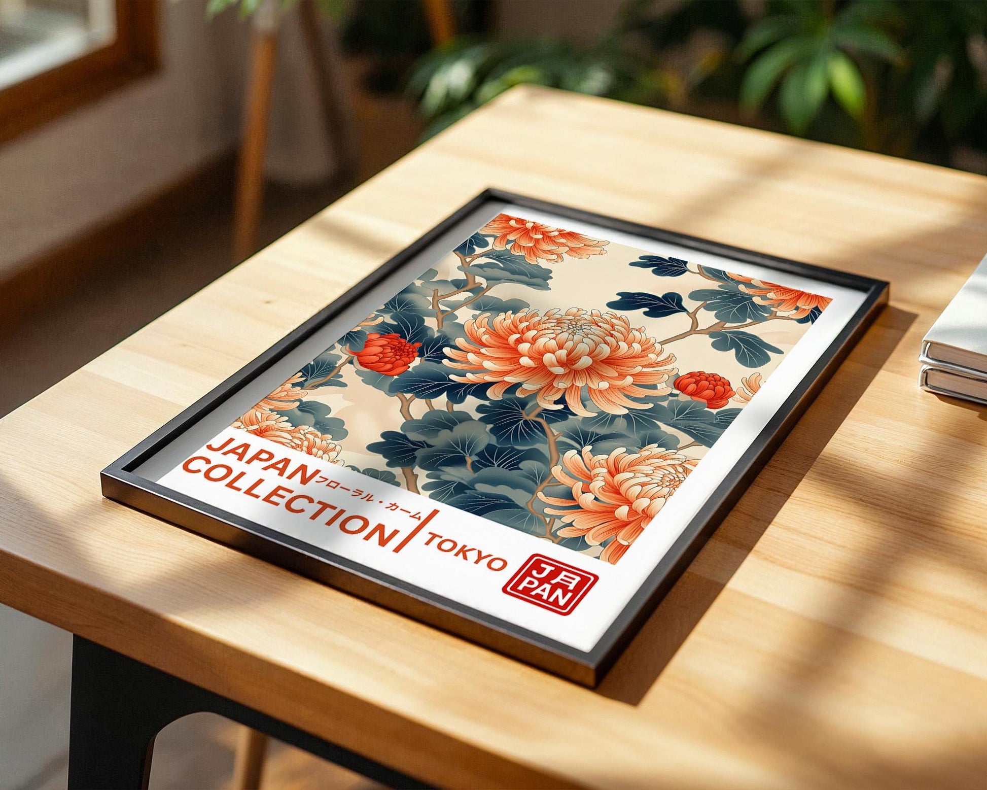 Japanese Wall Art | Japanese Chrysanthemum Print