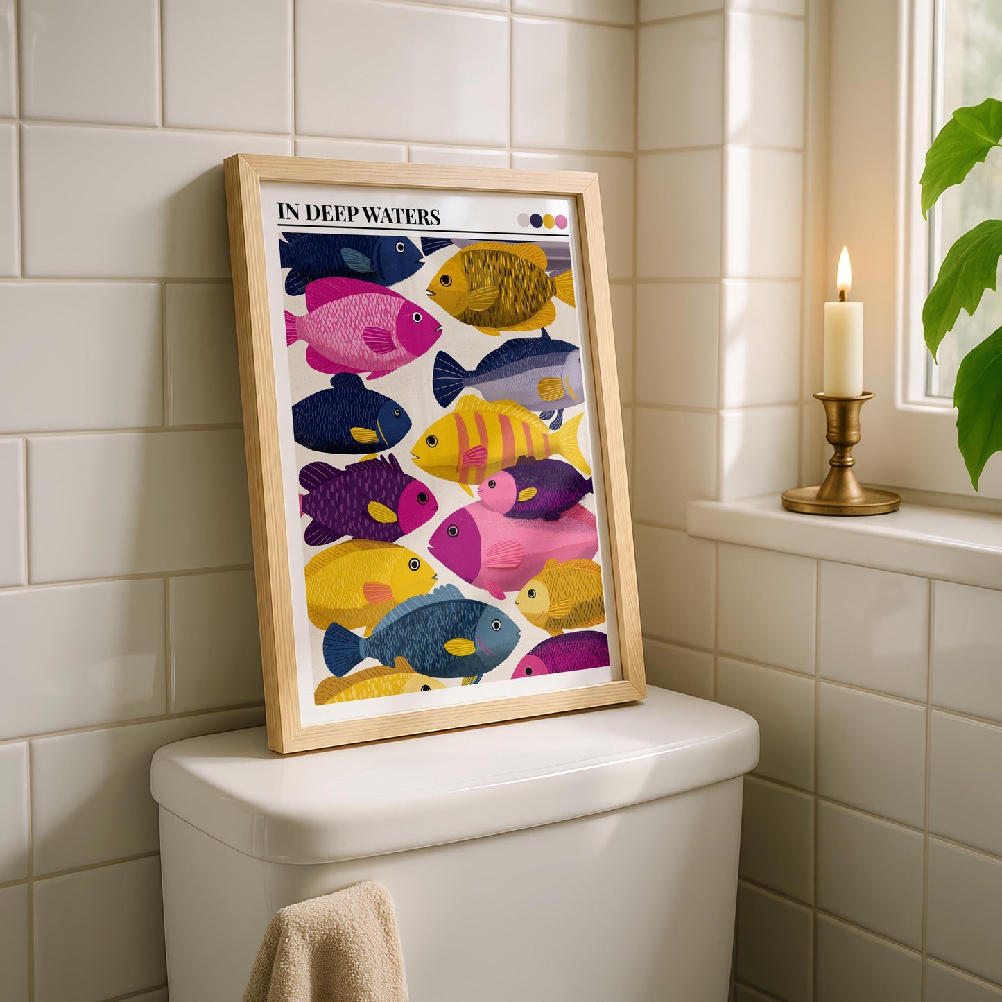 Bathroom Wall Art | Fish Bathroom Wall Art