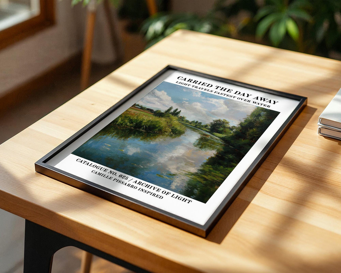 Gallery Wall Art | Camille Pissarro Inspired River Landscape Poster