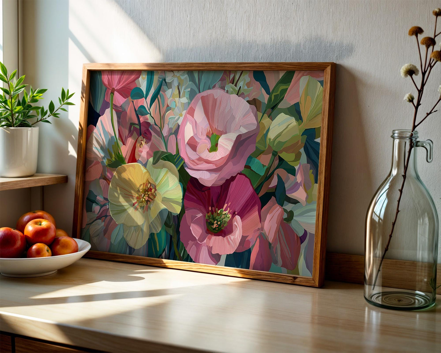 Maximalist Rose Wall Art | Bold Floral Print