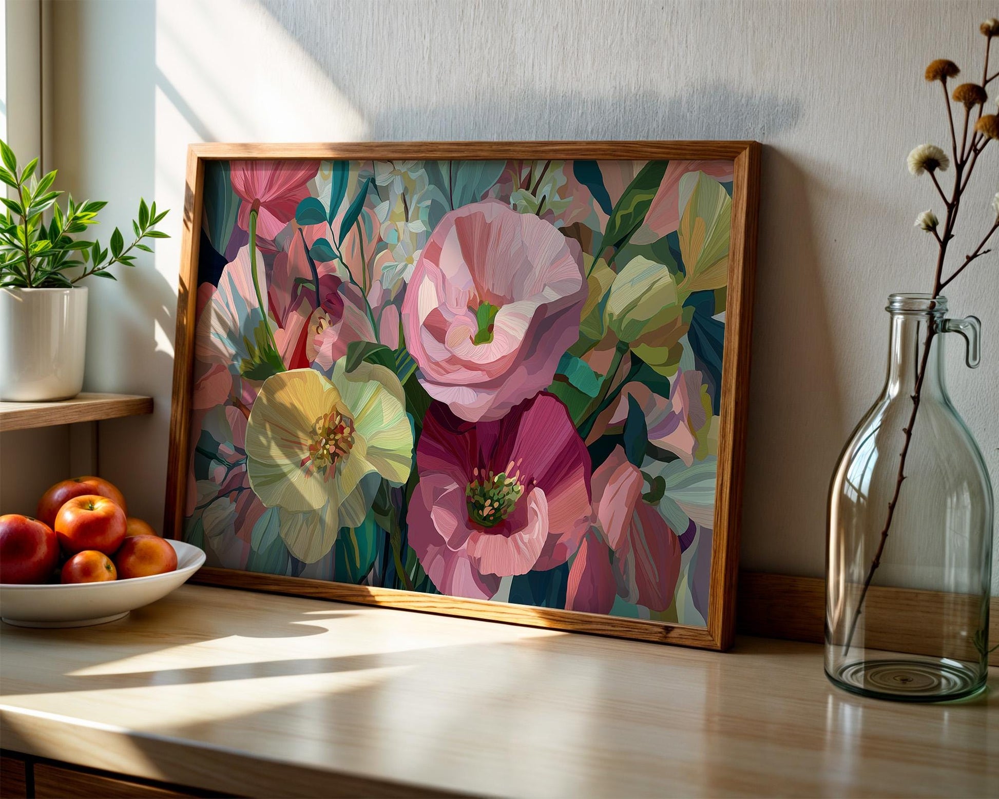 Maximalist Rose Wall Art | Bold Floral Print
