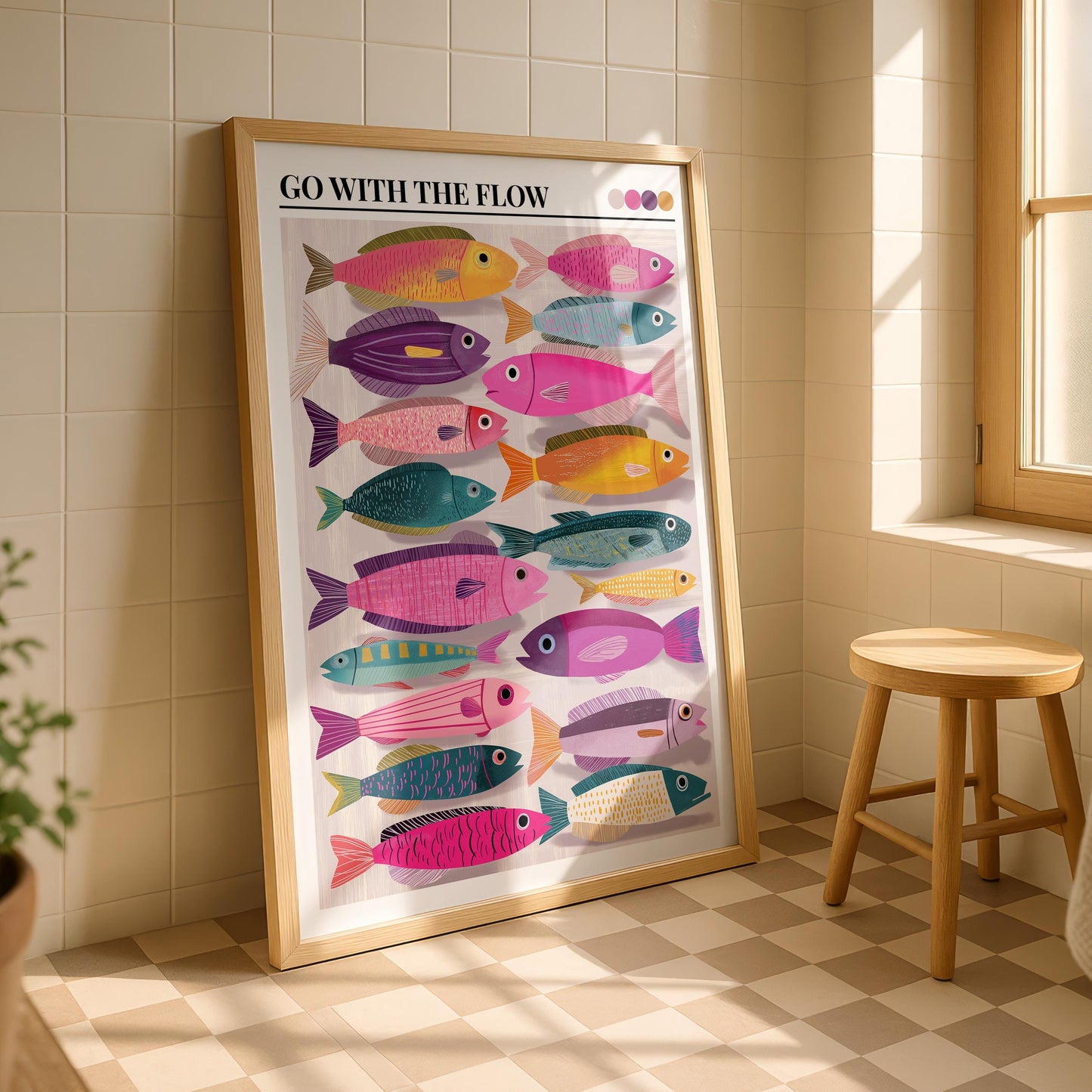 Bathroom Wall Art | Fish Bathroom Wall Art
