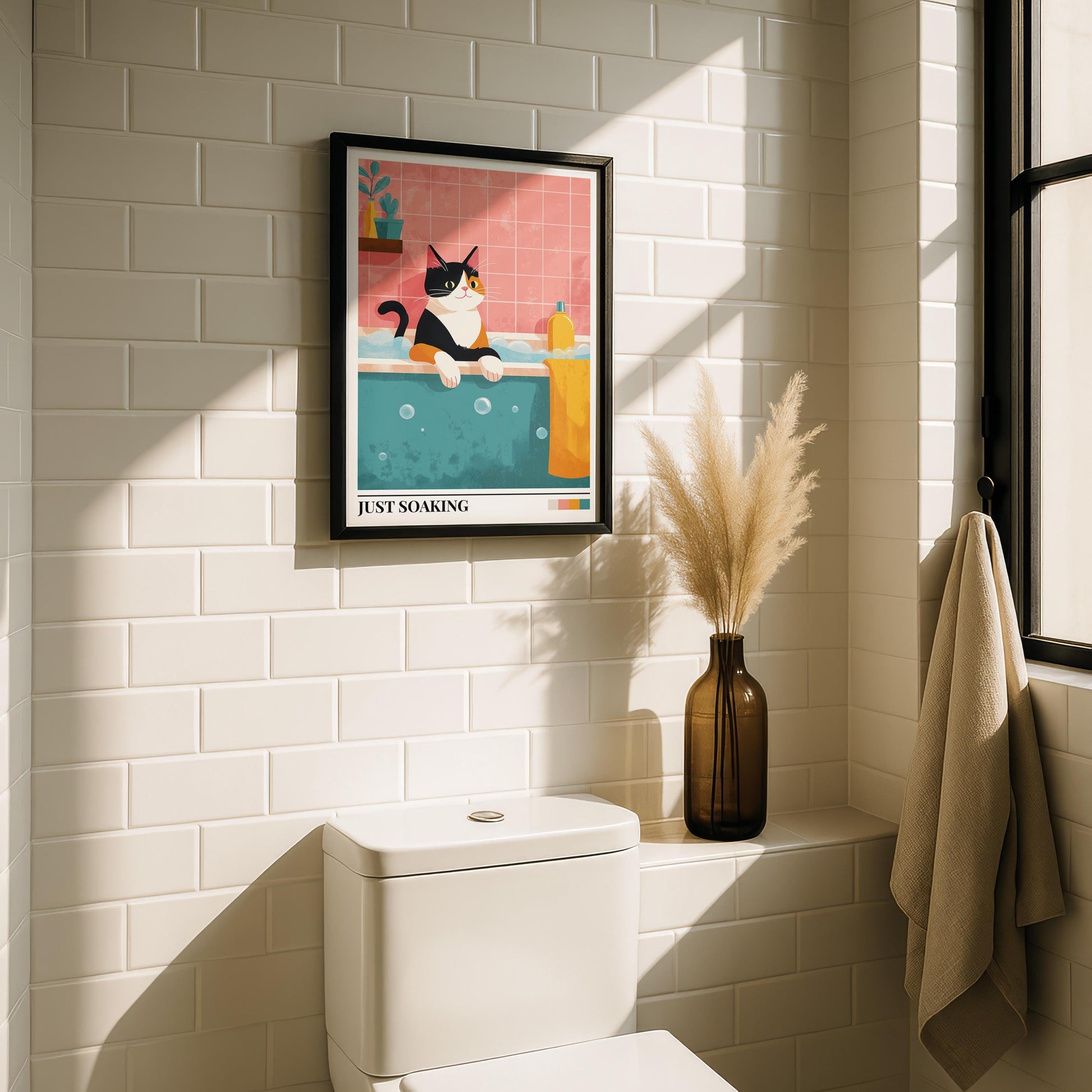 Bathroom Wall Art | Cat Bathroom Wall Art