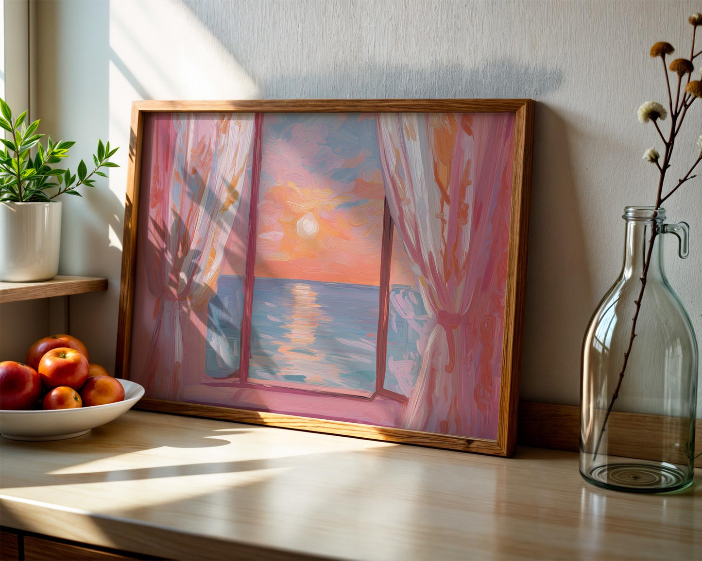 Dopamine Decor | Colorful Ocean Abstract Print