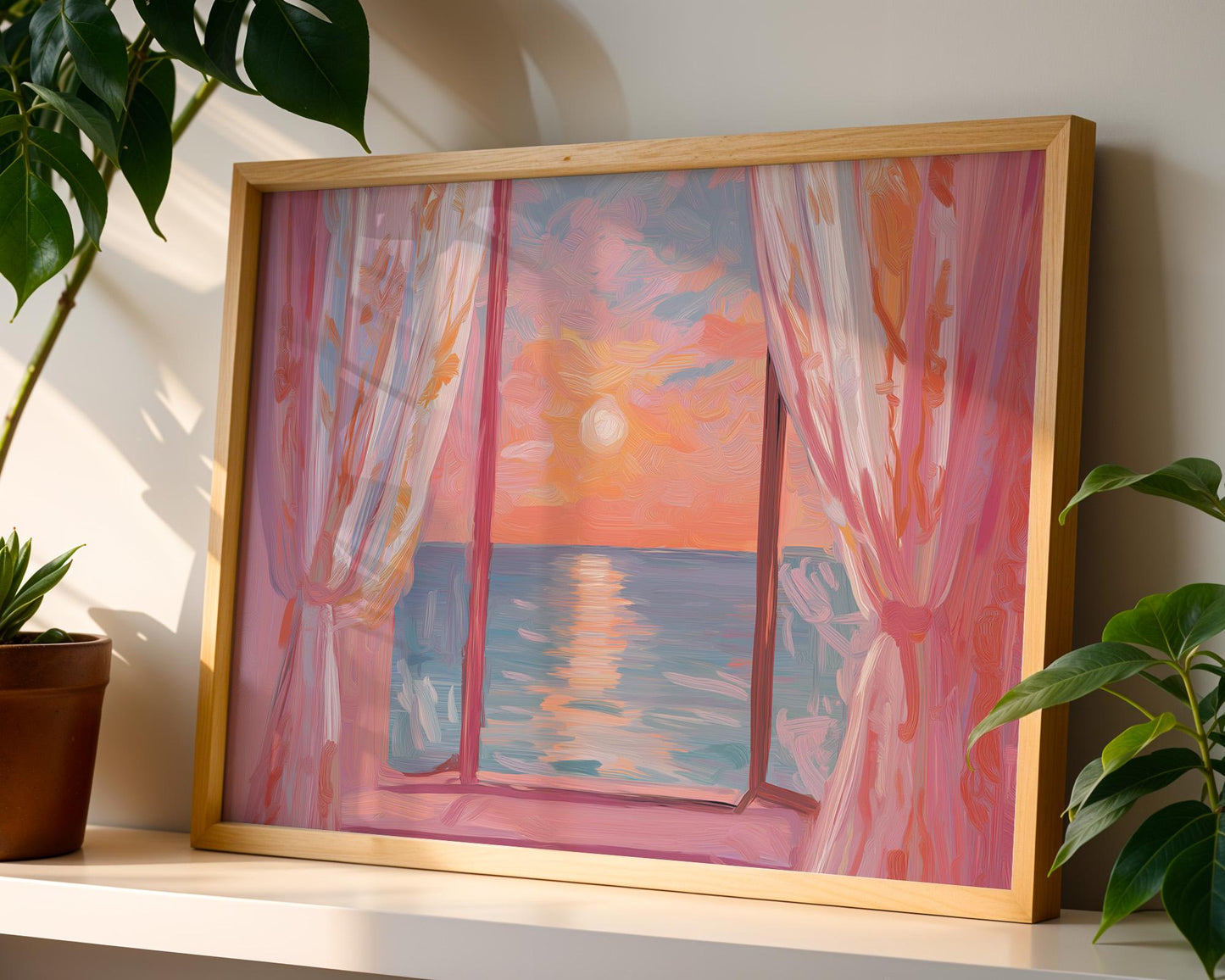Dopamine Decor | Colorful Ocean Abstract Print
