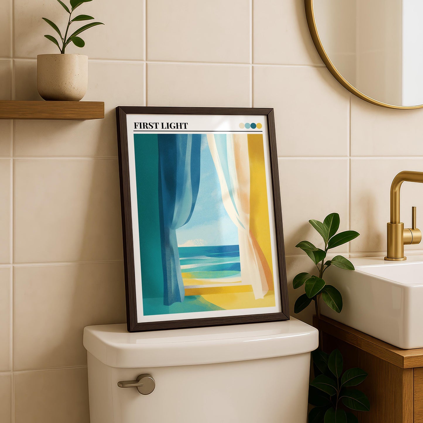 Bathroom Wall Art | Beach Wall Art Print