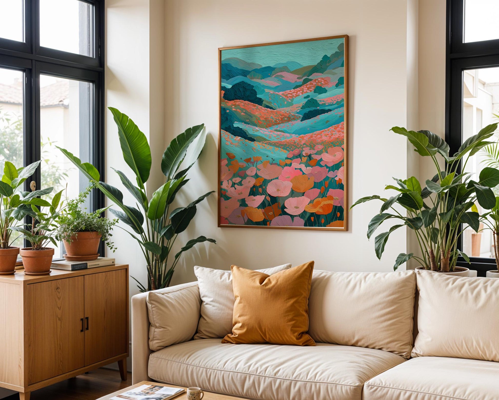 Dopamine Decor | Abstract Floral Print