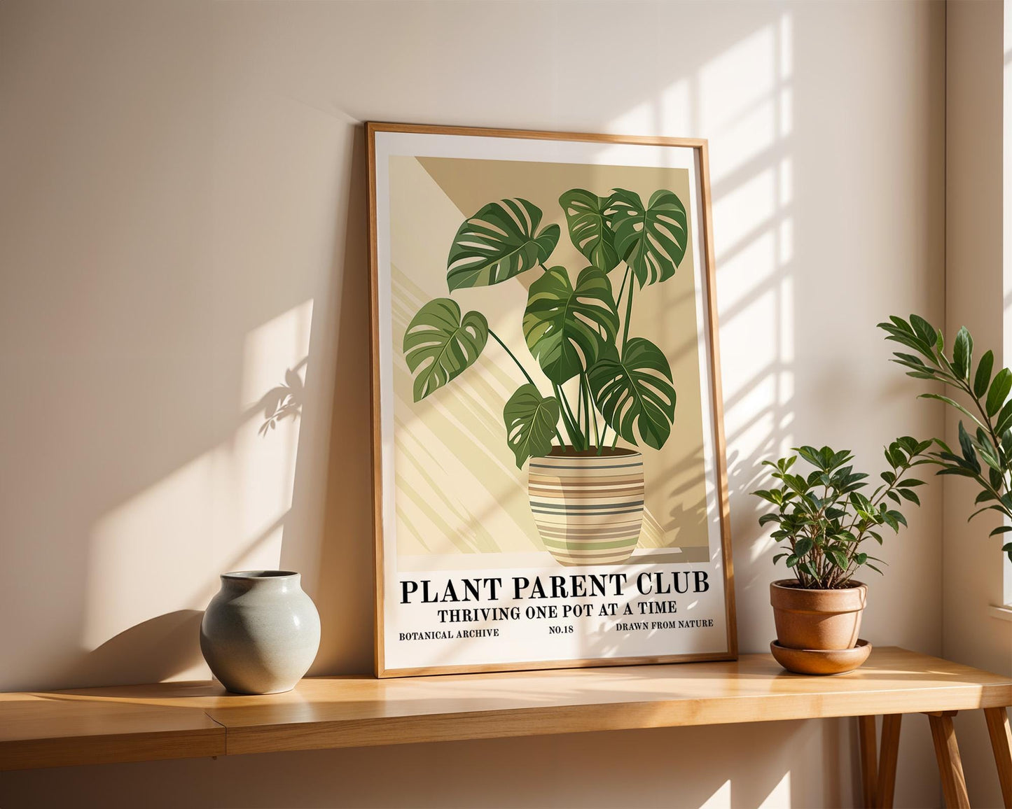 Flower Wall Decor | Monstera Plant Poster