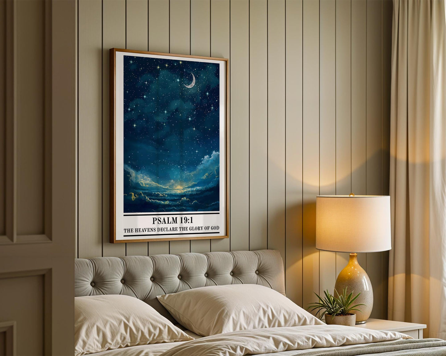 Christian Wall Art | Psalm 19:1 Art Print
