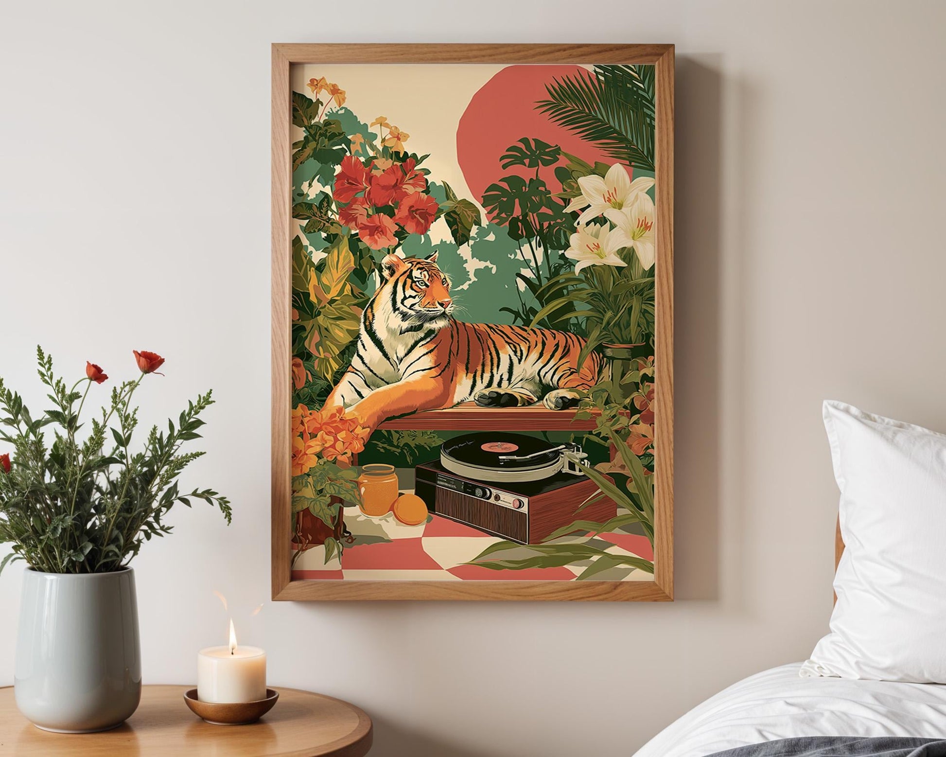 Dopamine Decor | Quirky Animal Tiger Print