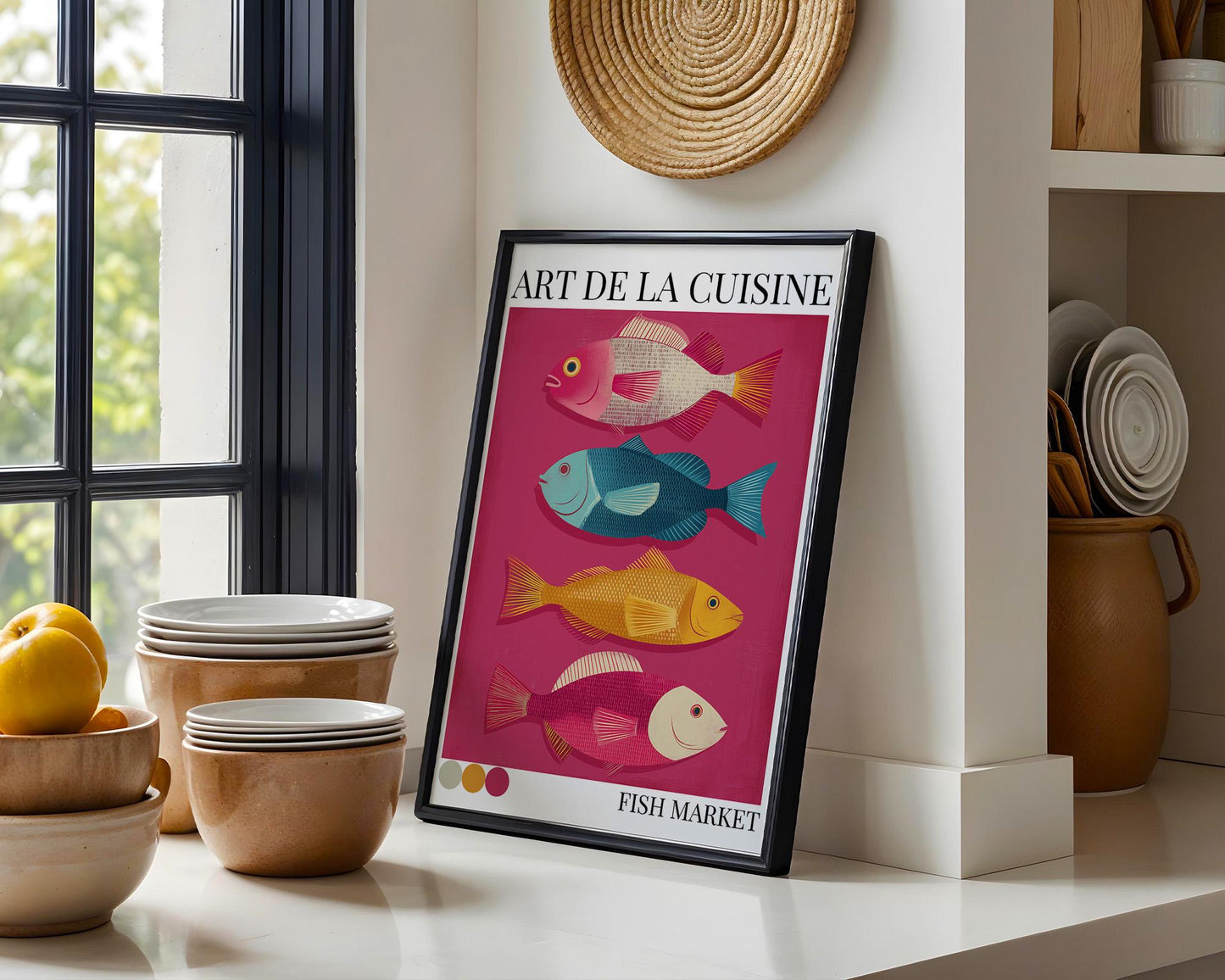 Kitchen Wall Art | Colorful Fish Poster