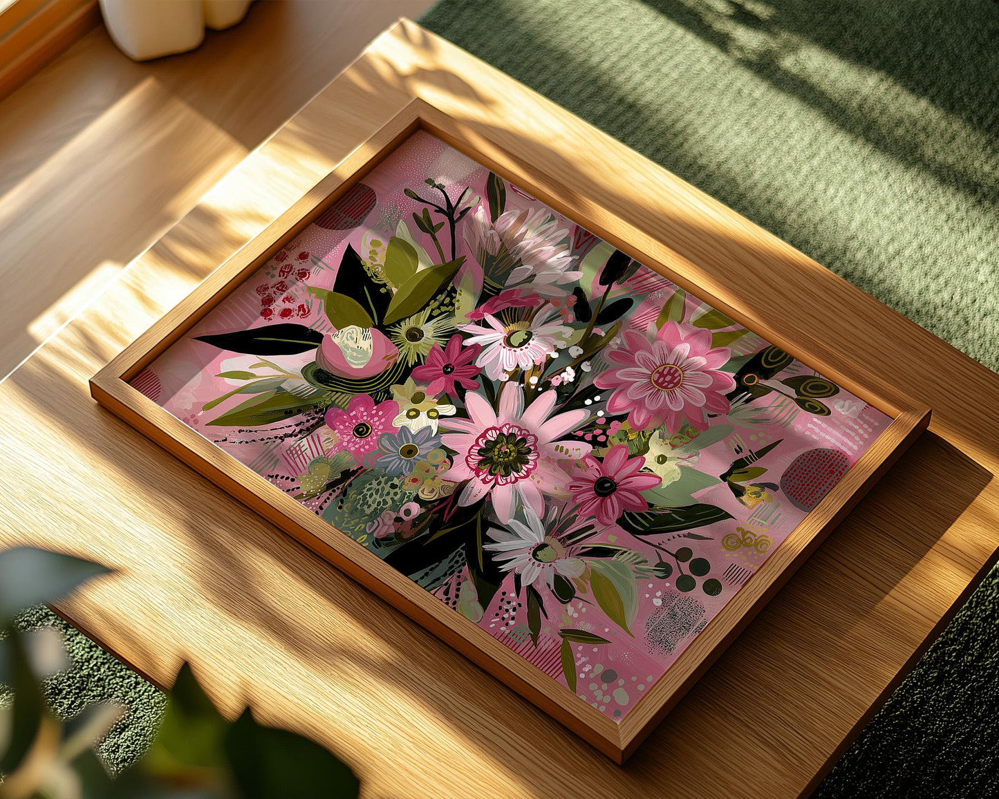 Kitchen Wall Art | Bold Maximalist Flower Print