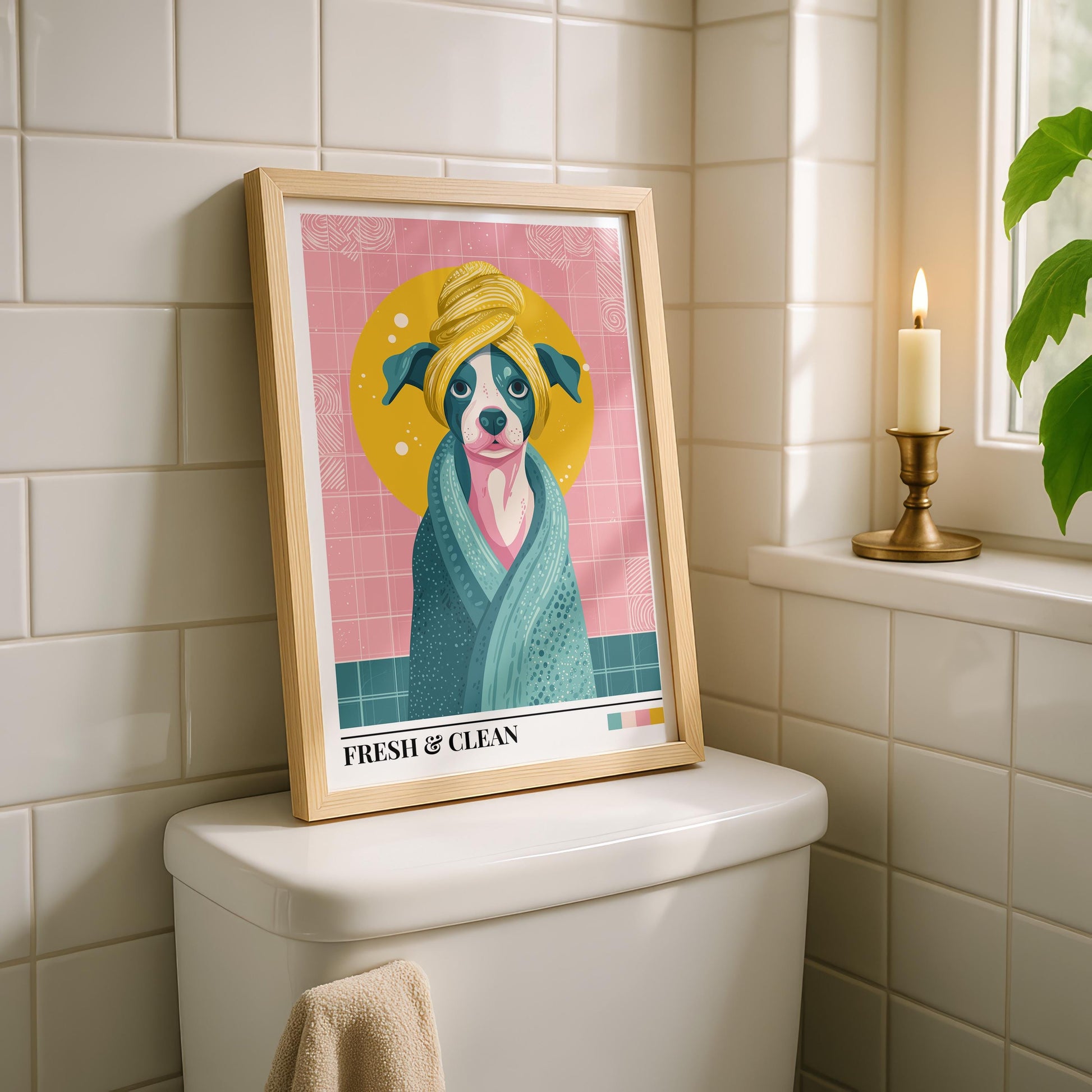 Bathroom Wall Art | Dog Bathroom Decor