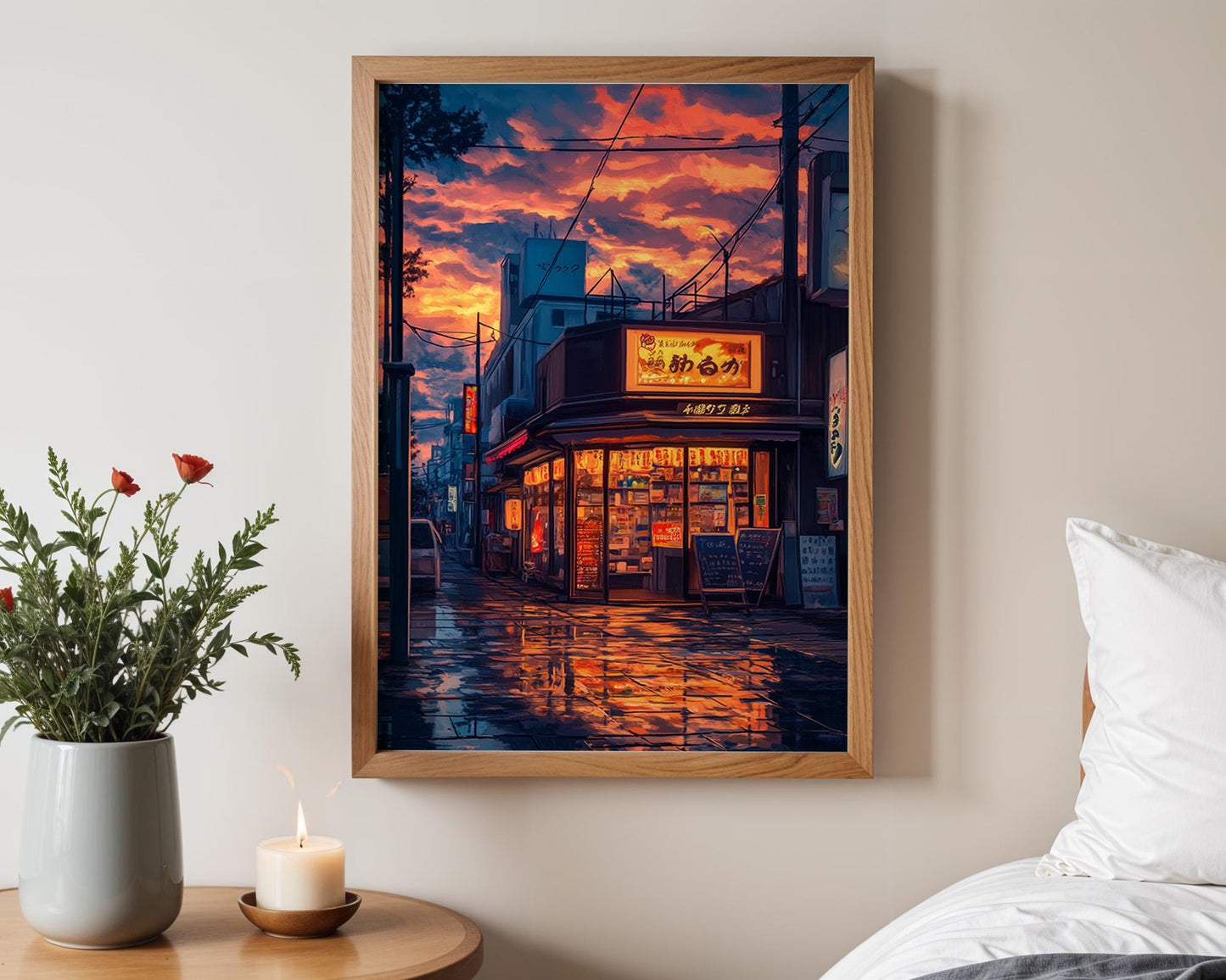 Japanese Wall Art | Japanese Cityscape Poster