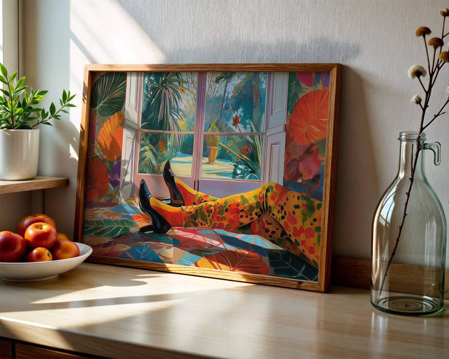 Dopamine Decor | Abstract Colorful Garden View