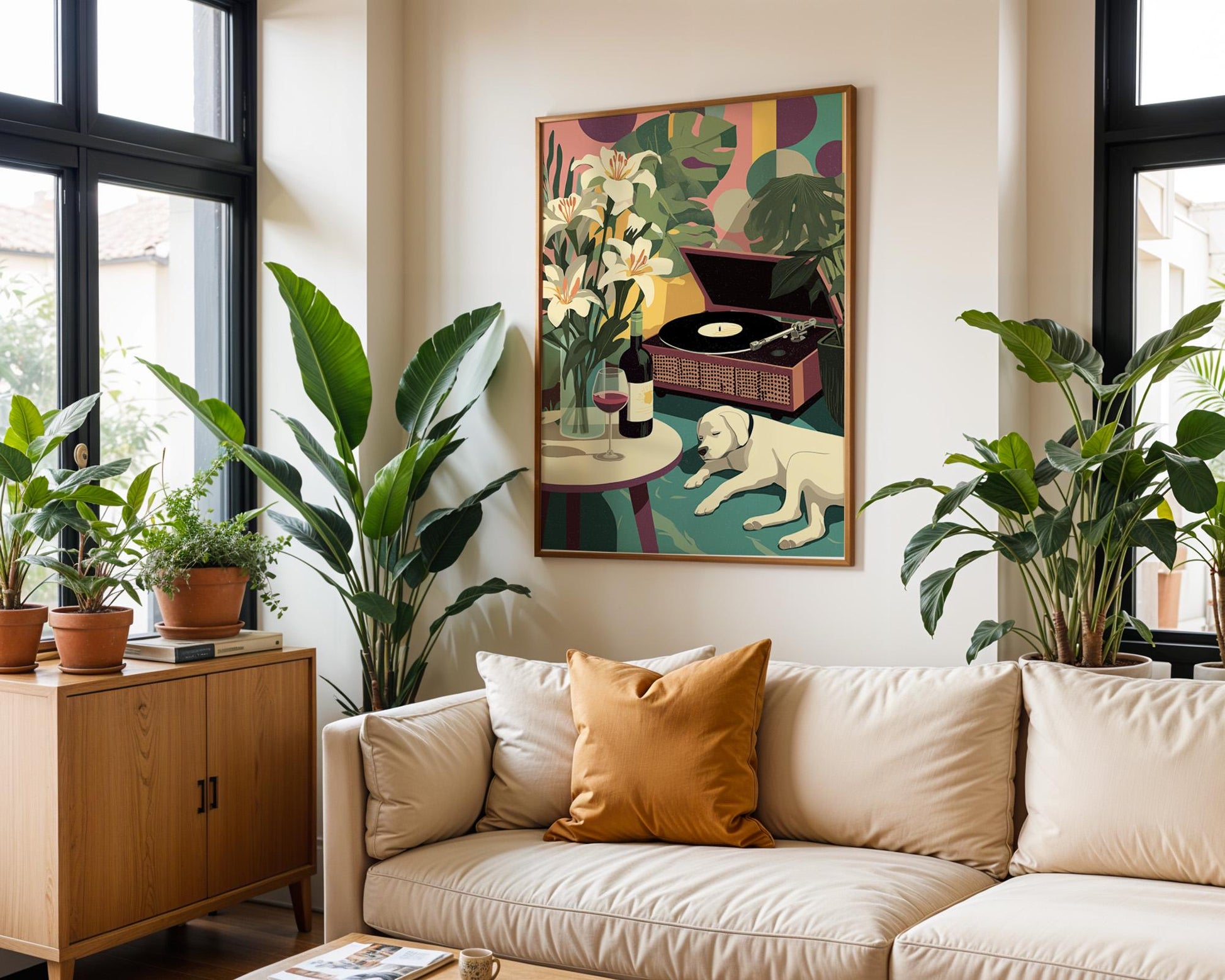 Dopamine Decor | Retro Abstract Floral