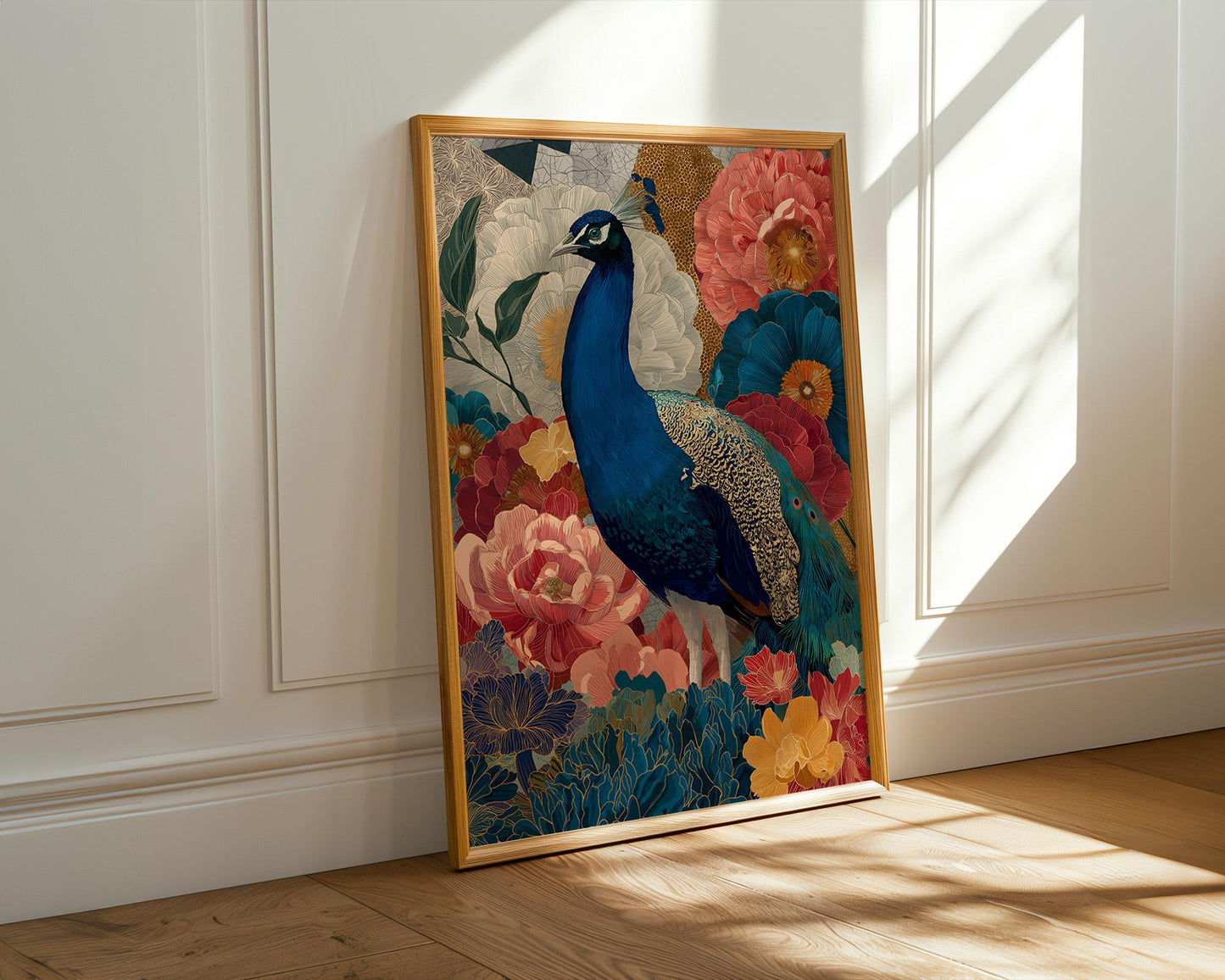 Dopamine Decor | Retro Wall Art - Abstract Floral Print | Vibrant Living Room Art | Gallery Quality