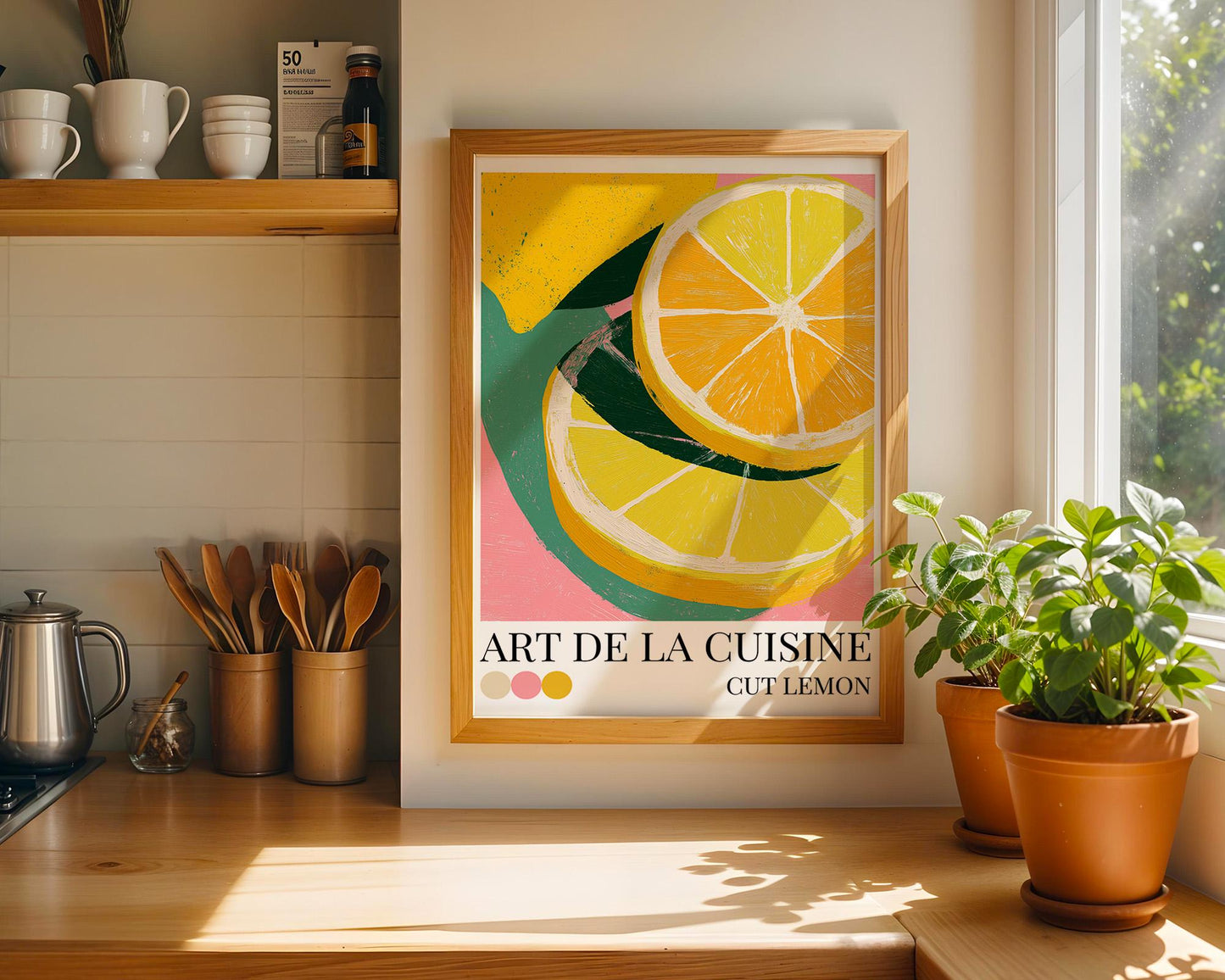 Kitchen Wall Art | Vibrant Lemon Wall Print