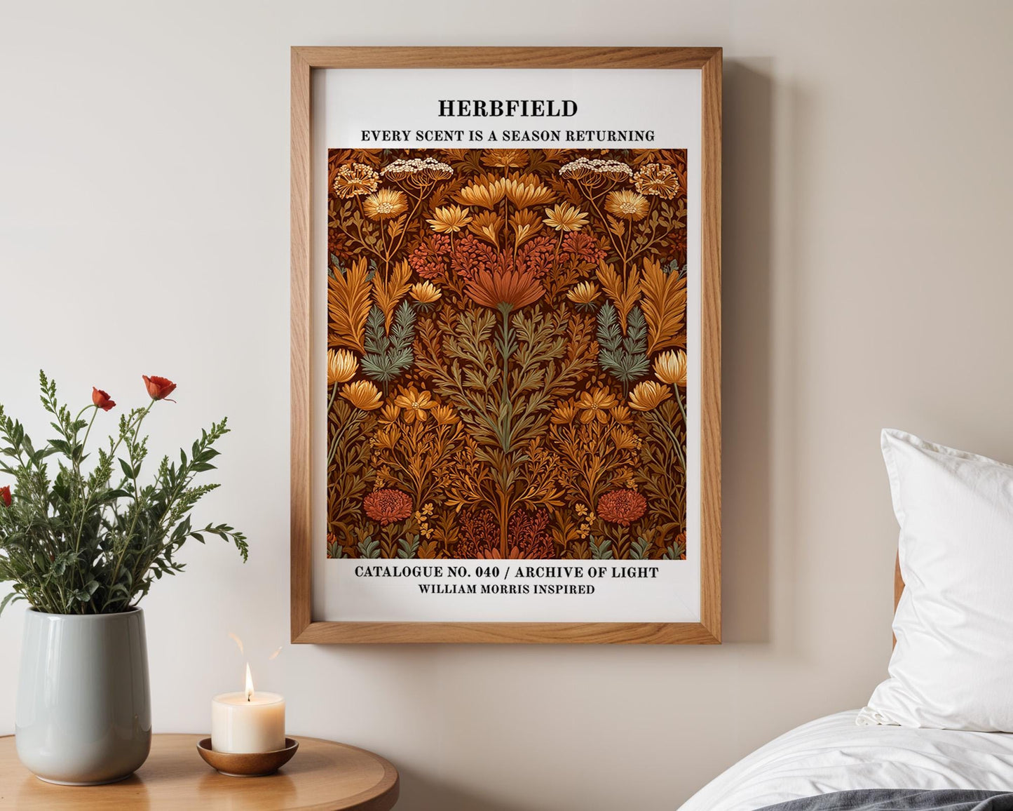 Gallery Wall Art | William Morris Inspired Herb Garden
