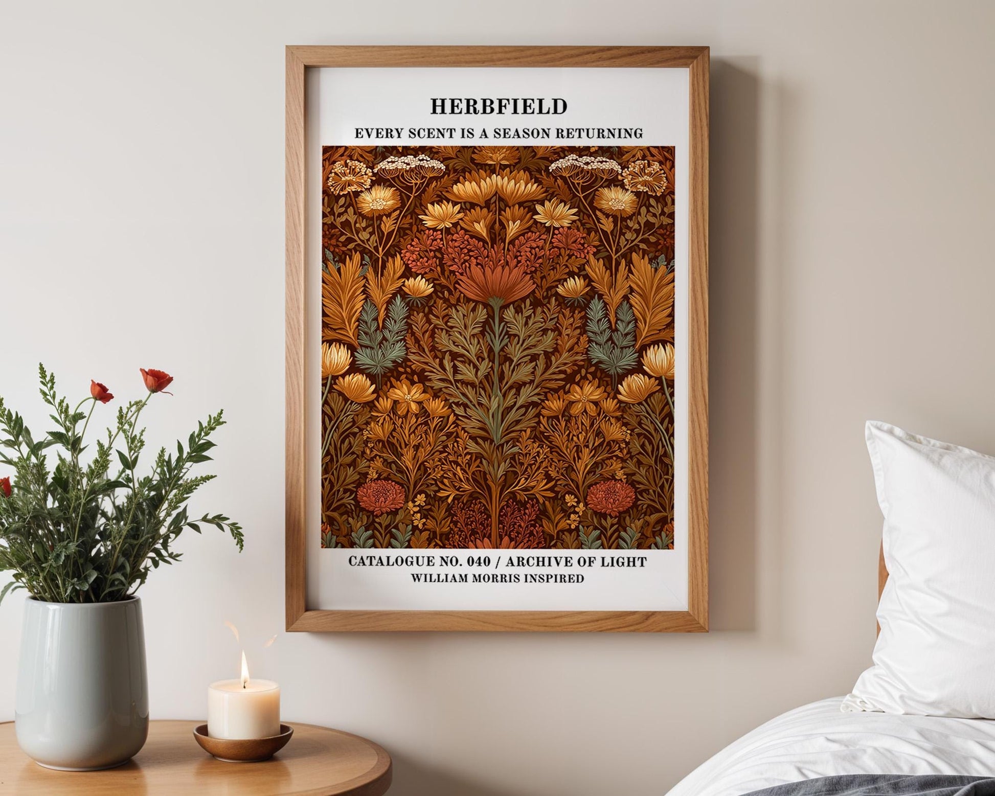 Gallery Wall Art | William Morris Inspired Herb Garden