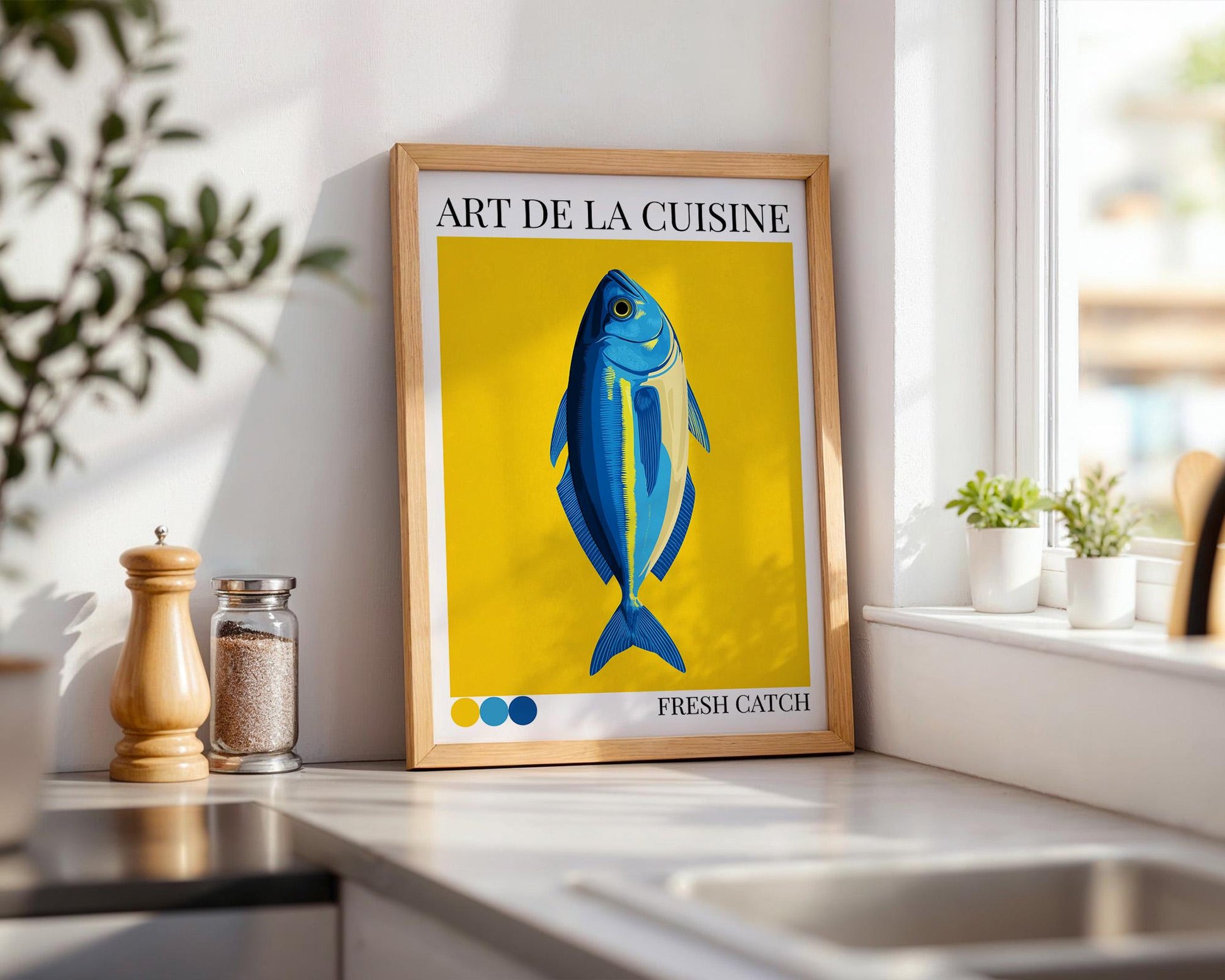Kitchen Wall Art | Colourful Fish Print