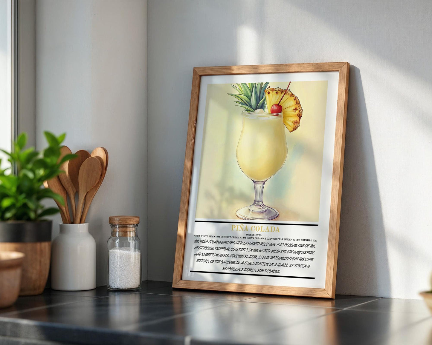 Kitchen Wall Art | Piña Colada Wall Art