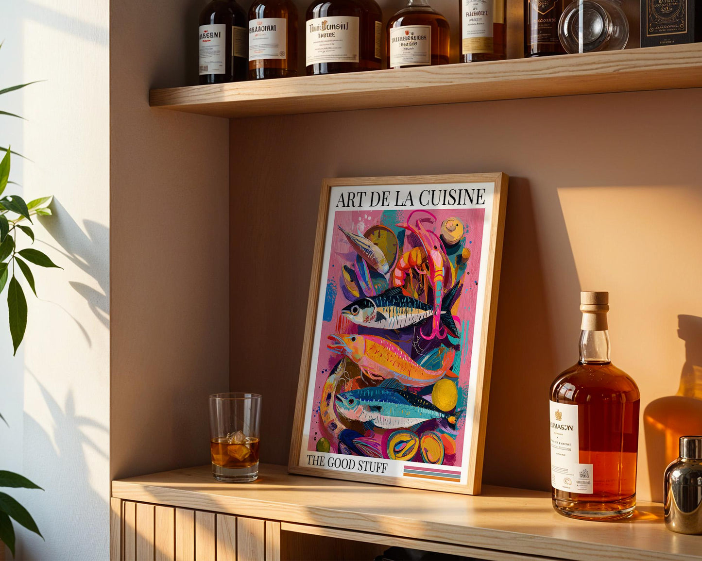 Kitchen Wall Art | Colorful Fish Print