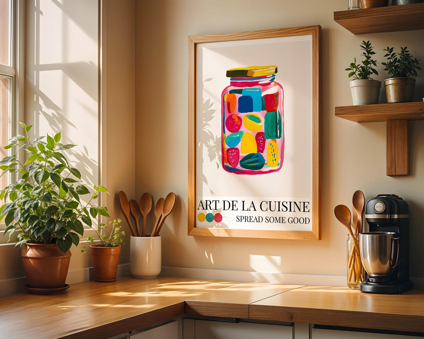 Kitchen Wall Art | Jam Jar Art Print