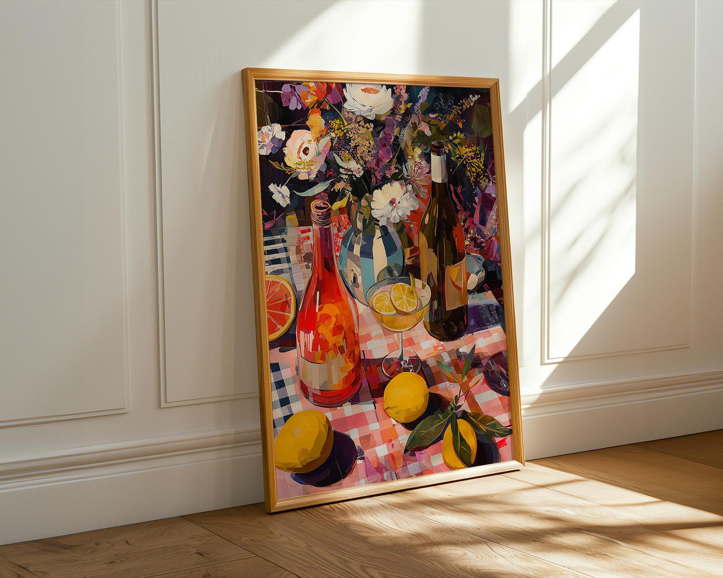Dopamine Decor | Retro Abstract Floral Vibrant Print