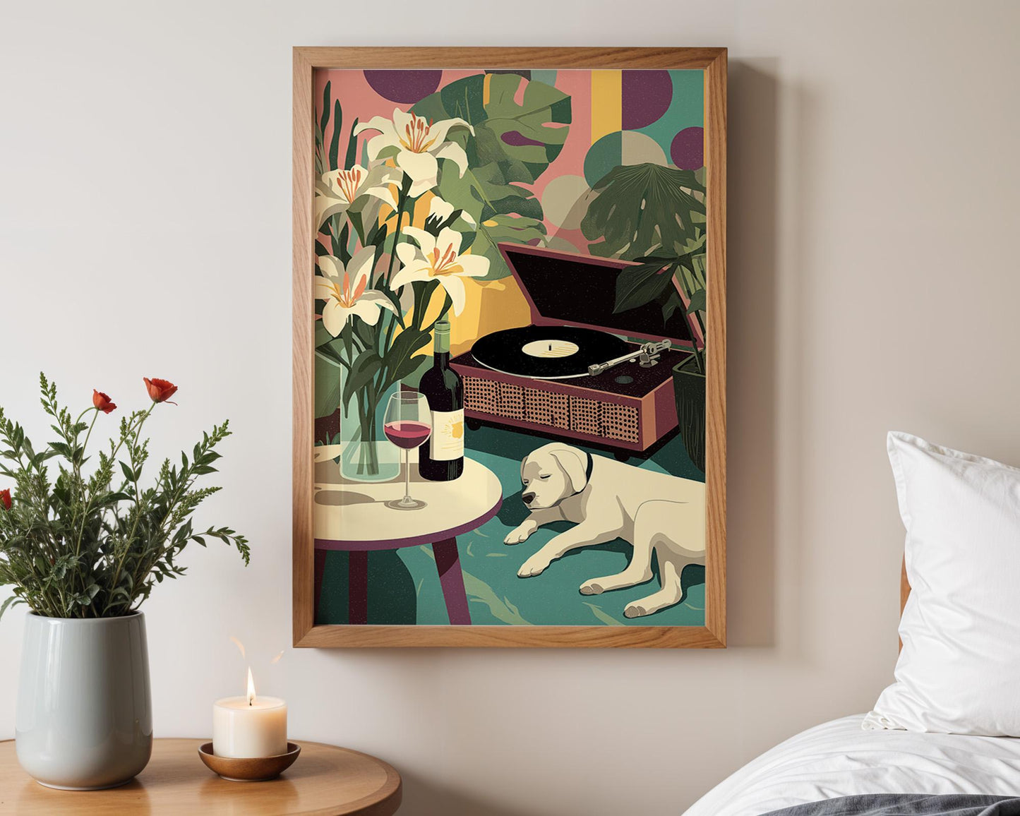 Dopamine Decor | Retro Abstract Floral