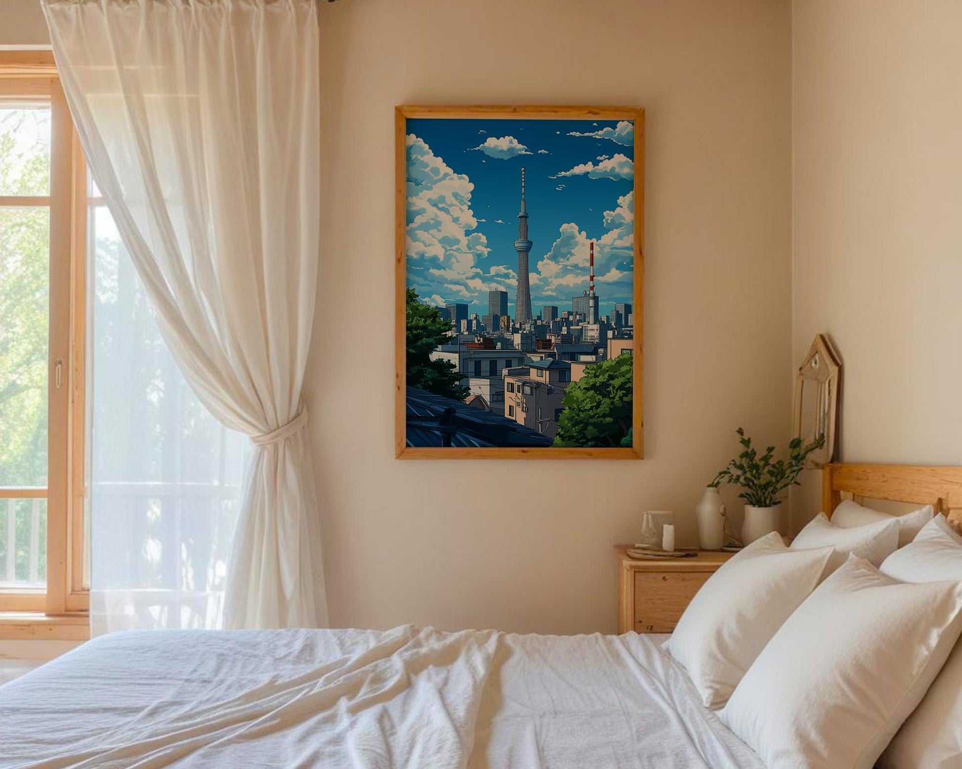 Japanese Wall Art | Tokyo Skyline Art Print