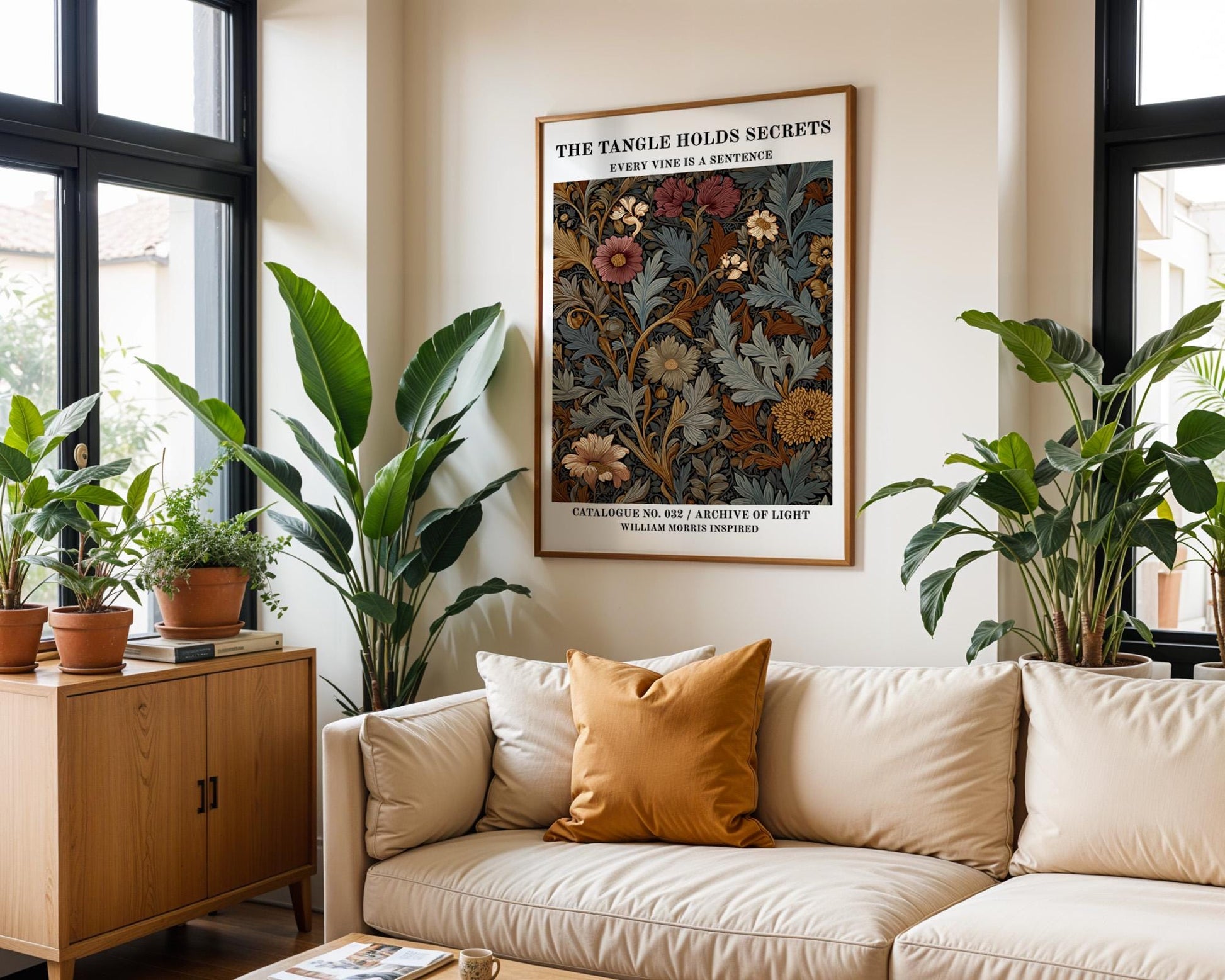 Gallery Wall Art | William Morris Inspired Botanical Print