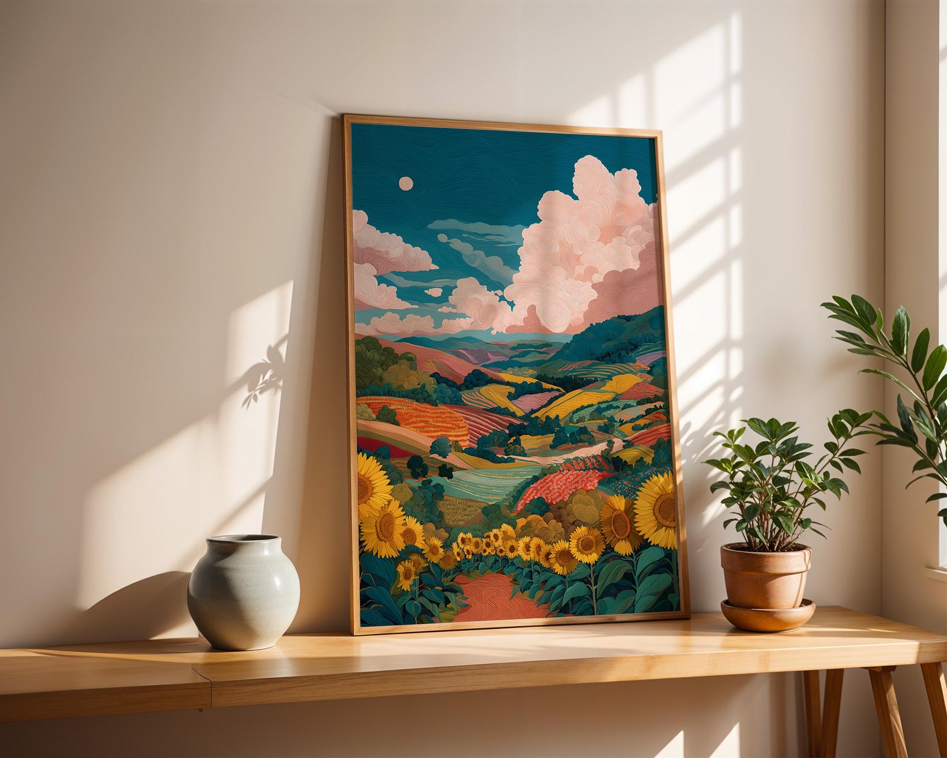 Maximalist Floral Wall Art | Vibrant Abstract Floral Print